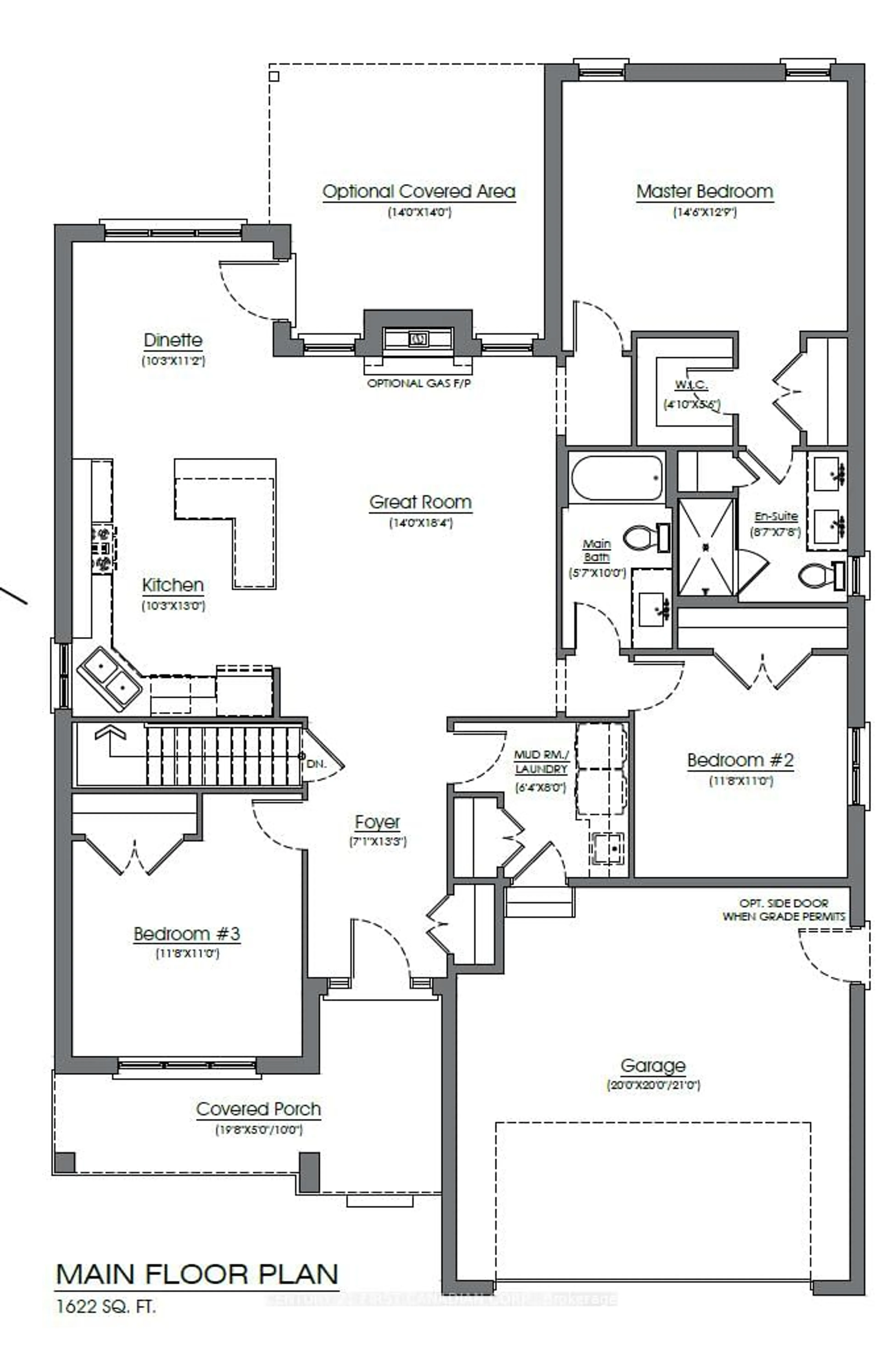 Floor plan for 78 Queen St, North Middlesex Ontario N0M 1A0