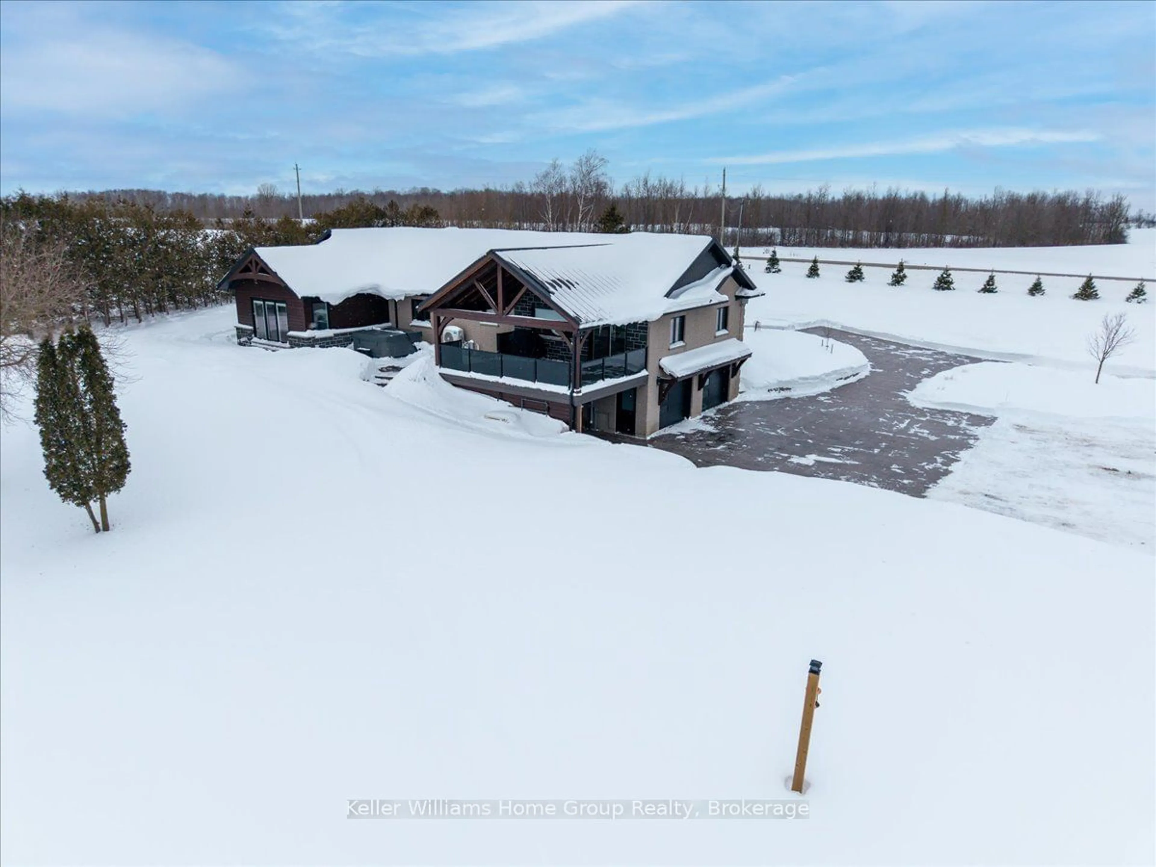 A pic from outside/outdoor area/front of a property/back of a property/a pic from drone, water/lake/river/ocean view for 6817 Wellington  9 Rd, Mapleton Ontario N0K 2K0