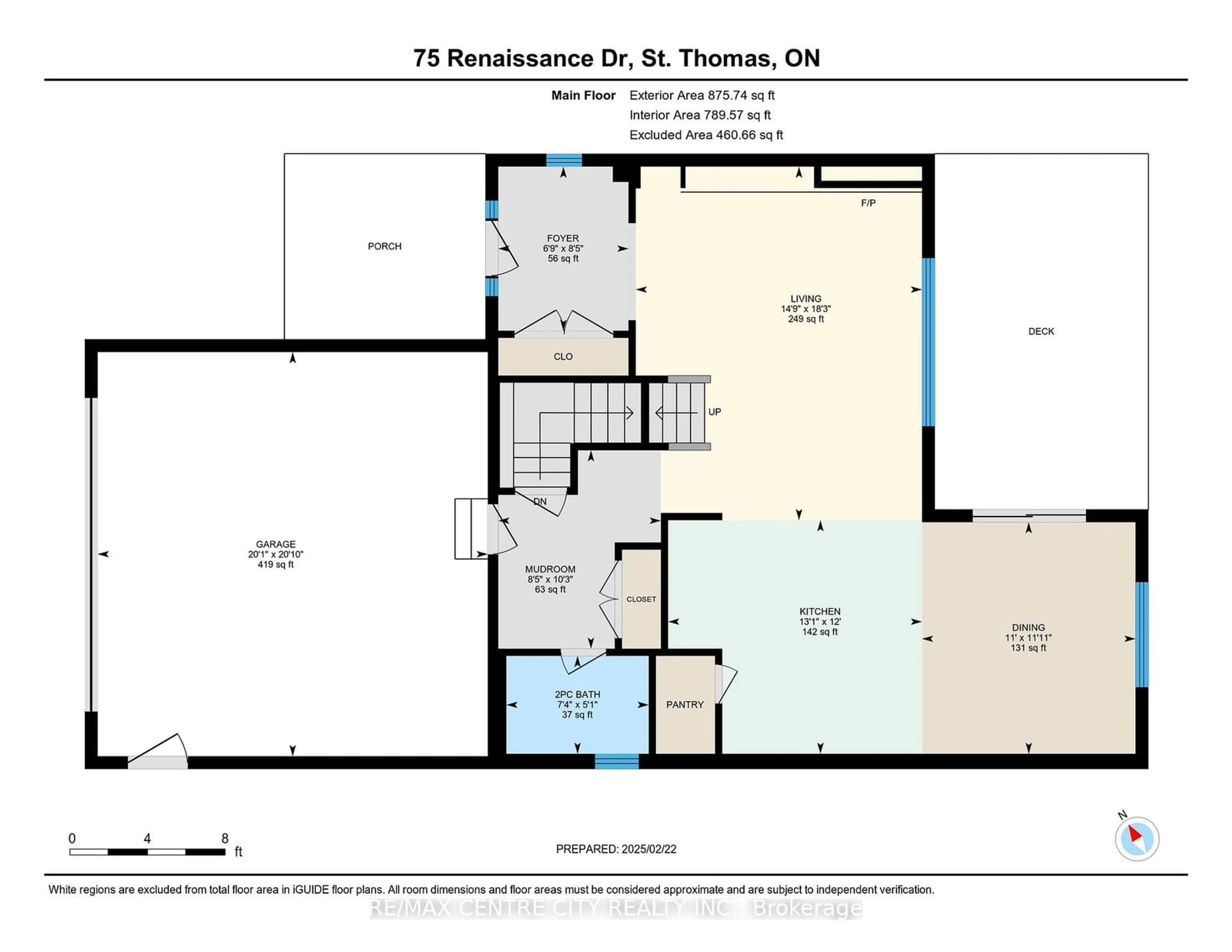 Floor plan for 75 Renaissance Dr, St. Thomas Ontario N5R 0K1