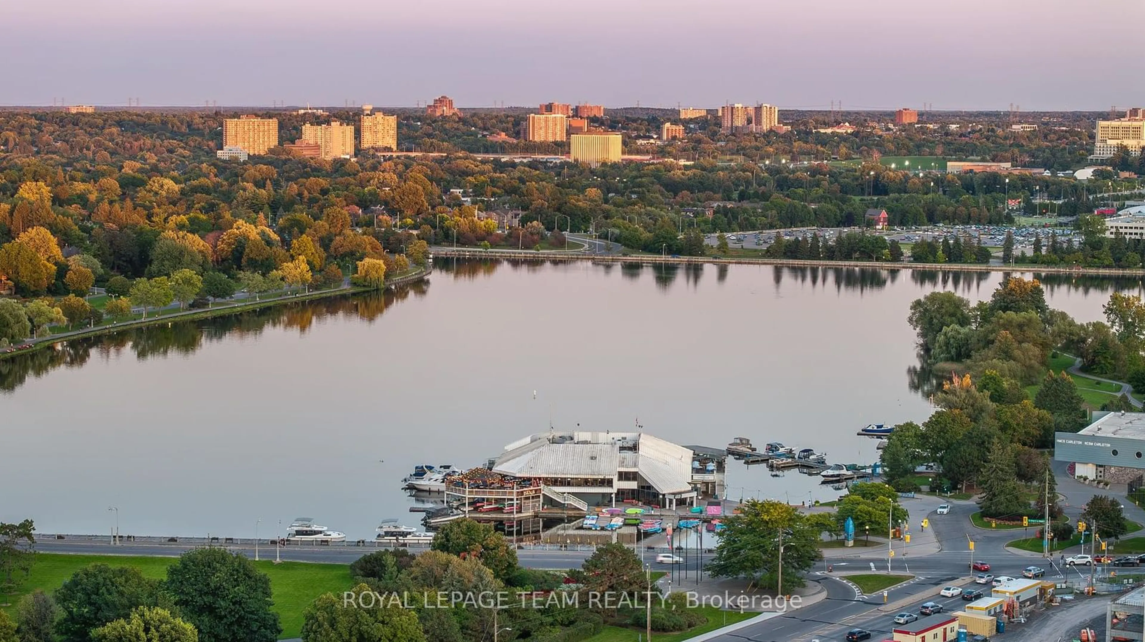 A pic from outside/outdoor area/front of a property/back of a property/a pic from drone, water/lake/river/ocean view for 111 CHAMPAGNE Ave #2101, Dows Lake - Civic Hospital and Area Ontario K1S 5V3