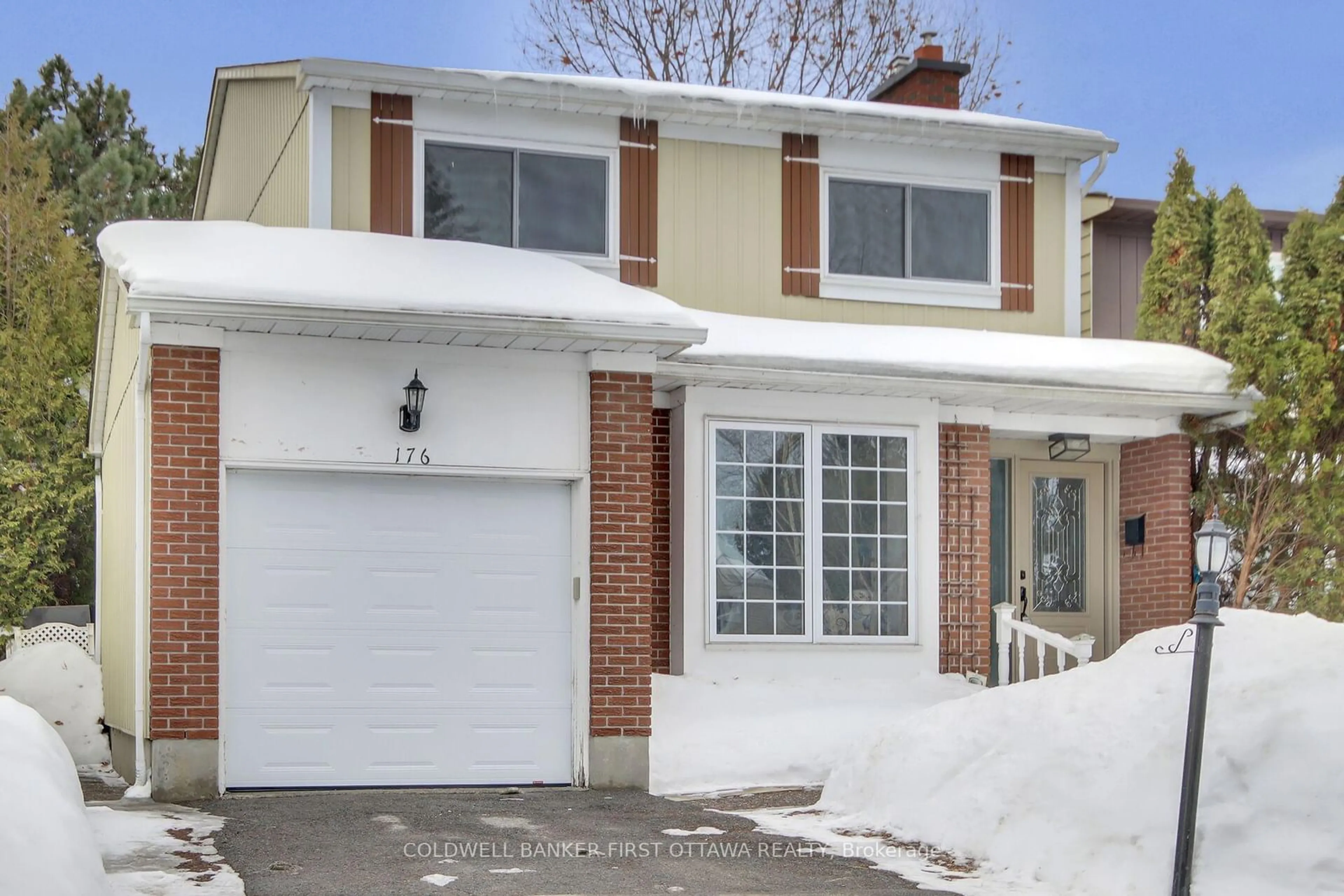 Home with brick exterior material, street for 176 Larkin Dr, Barrhaven Ontario K2J 1H9