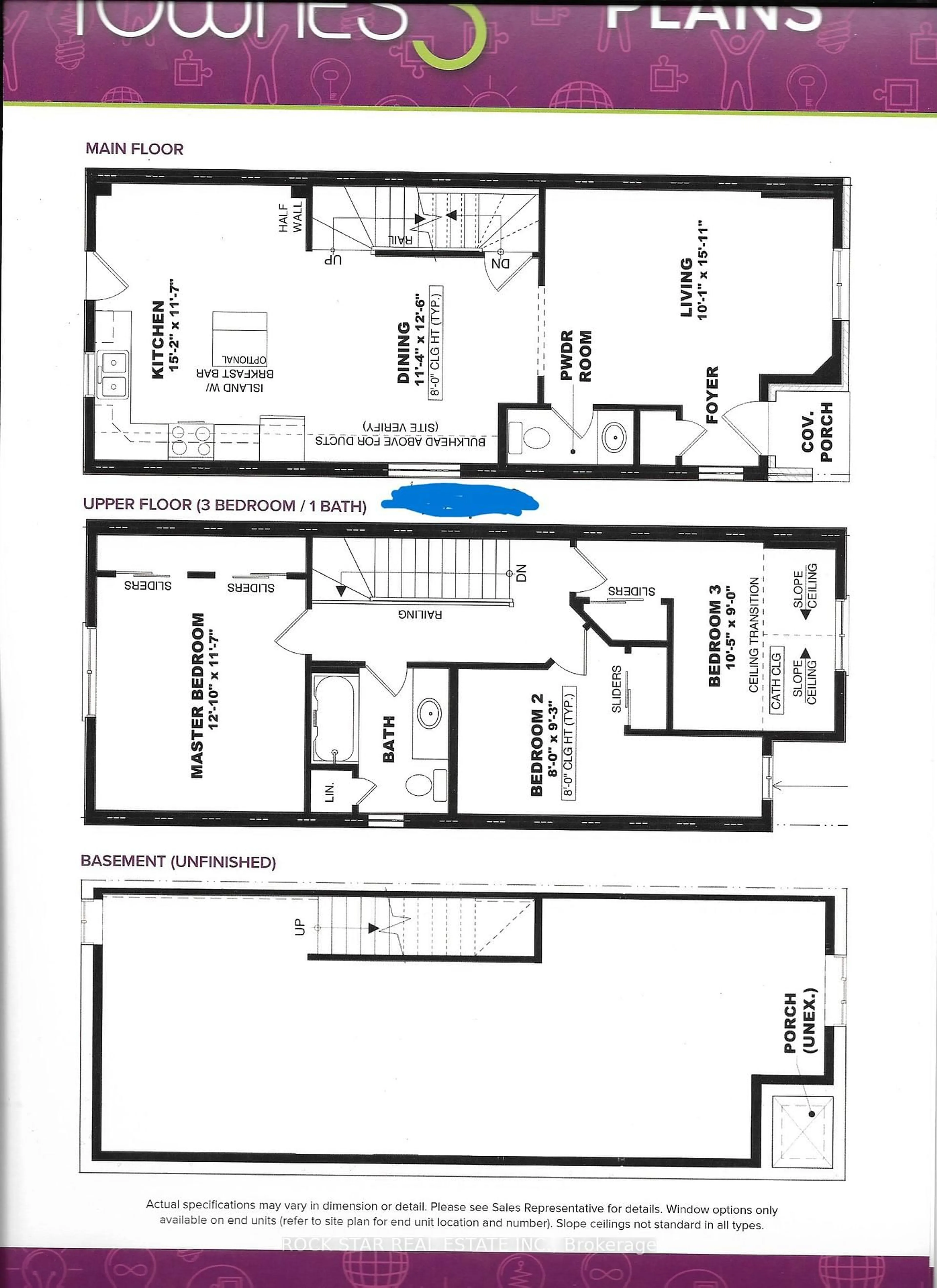 Floor plan for 7768 Ascot Circ #52, Niagara Falls Ontario L2H 3P9