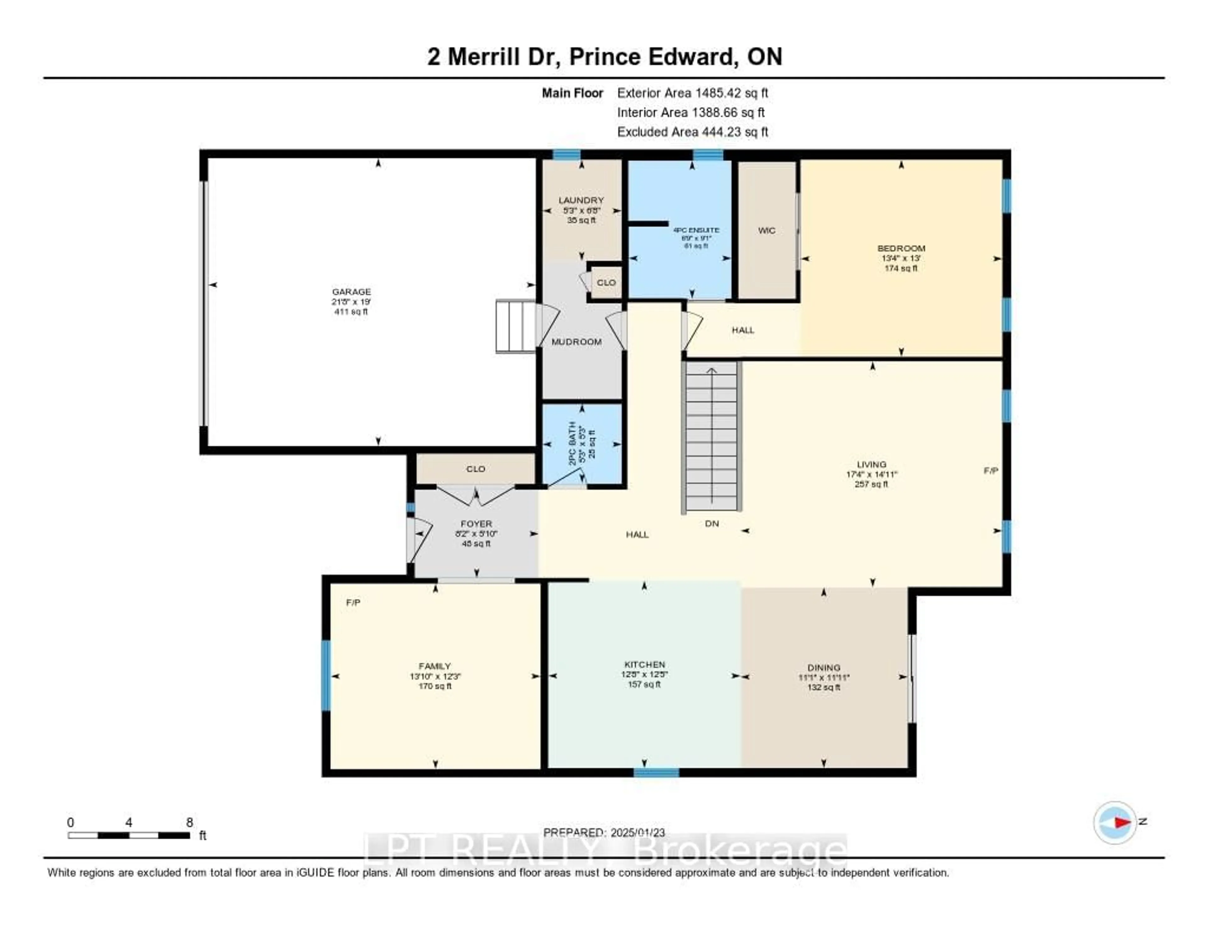 Floor plan for 2 Merrill Dr, Prince Edward County Ontario K0K 3L0