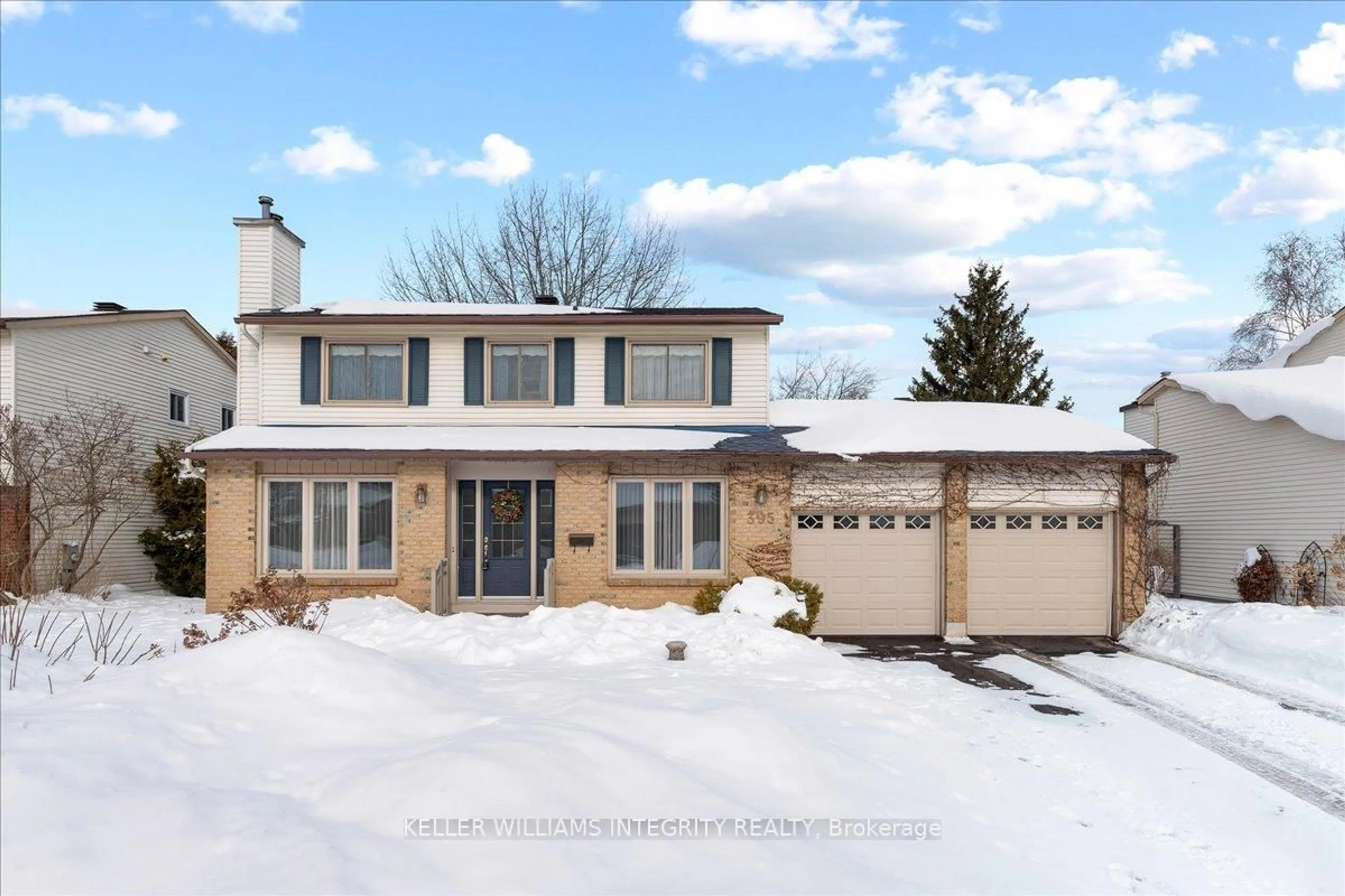 Home with vinyl exterior material, street for 395 Cloverheath Cres, Orleans - Cumberland and Area Ontario K1E 2R9