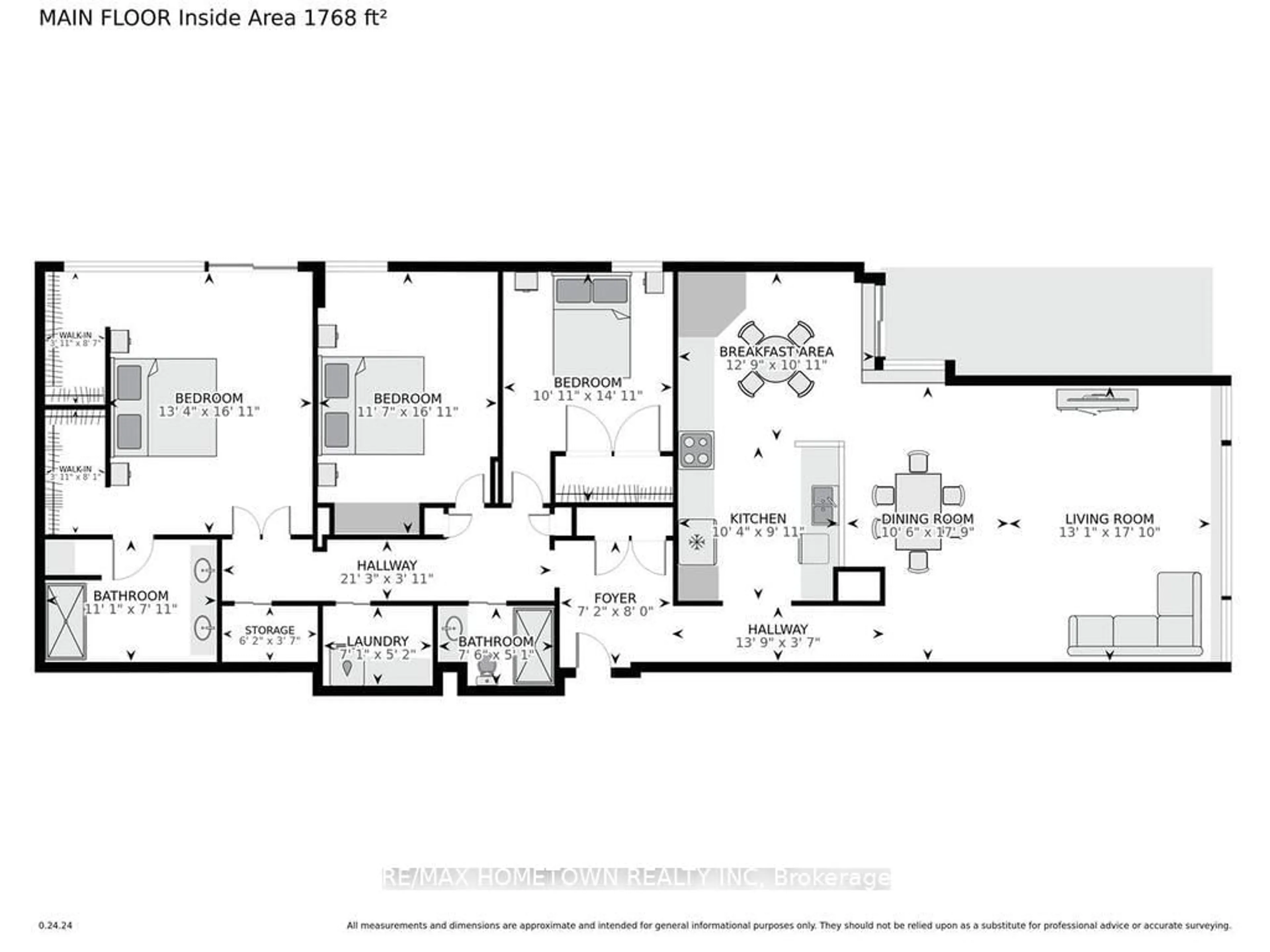 Floor plan for 55 WATER St #103, Brockville Ontario K6V 1A3