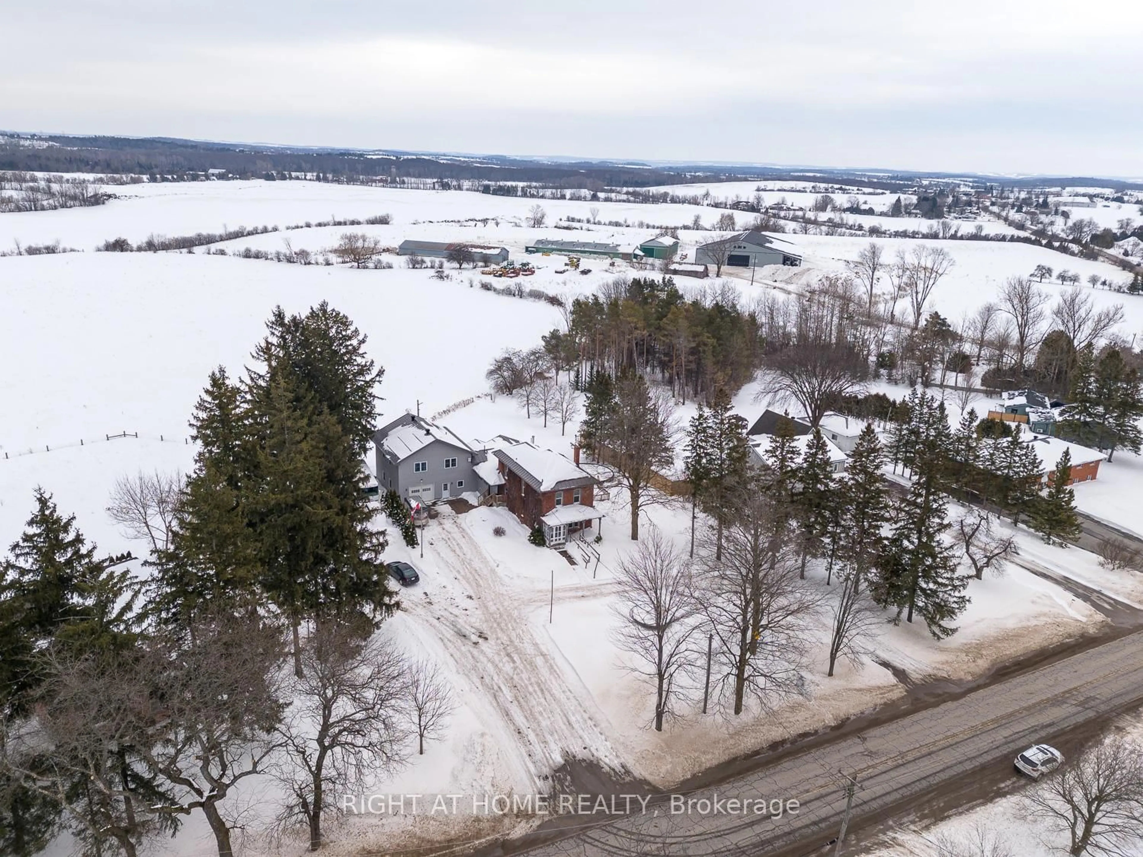 A pic from outside/outdoor area/front of a property/back of a property/a pic from drone, street for 2049 Keene Rd, Otonabee-South Monaghan Ontario K9J 6X9