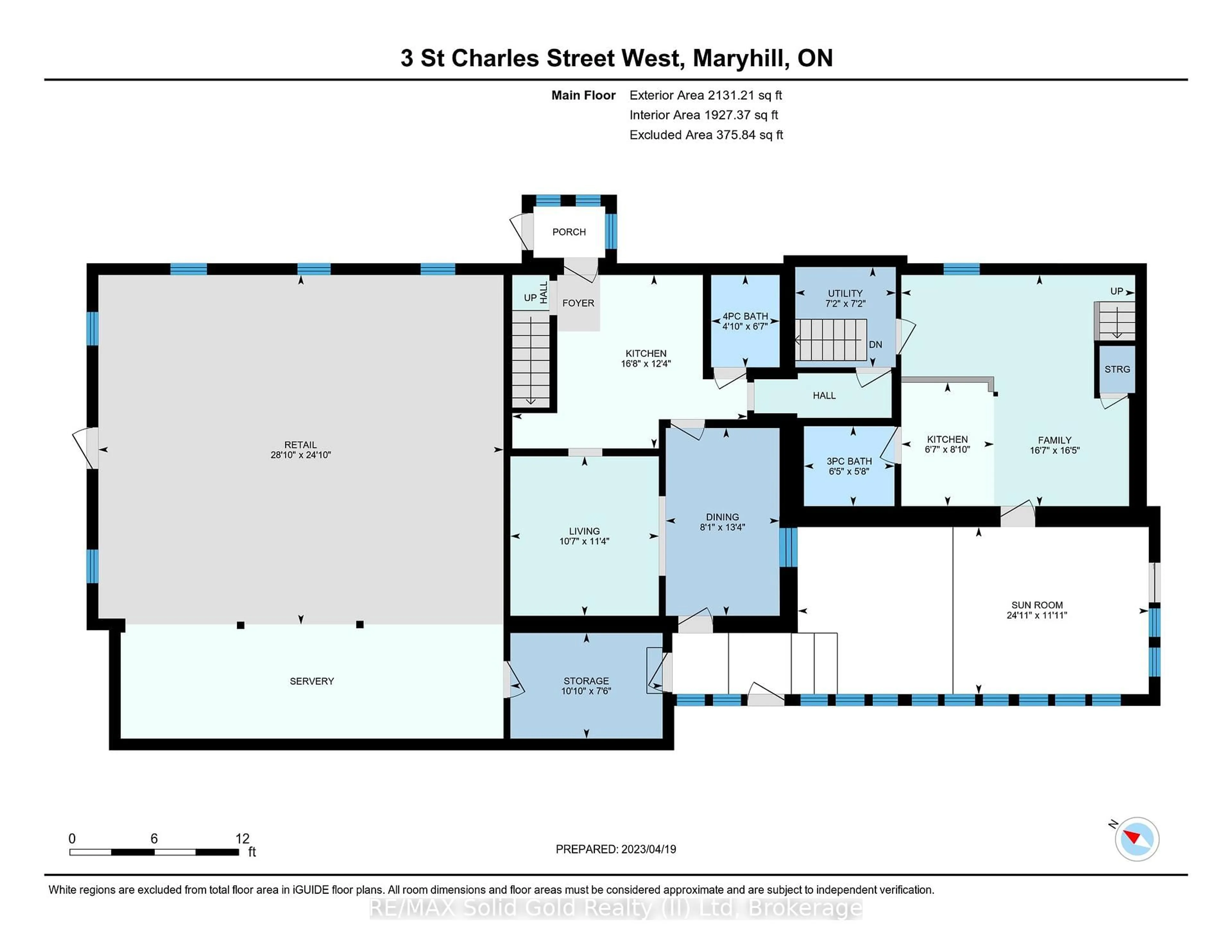 Floor plan for 3 St Charles St, Woolwich Ontario N0B 2B0