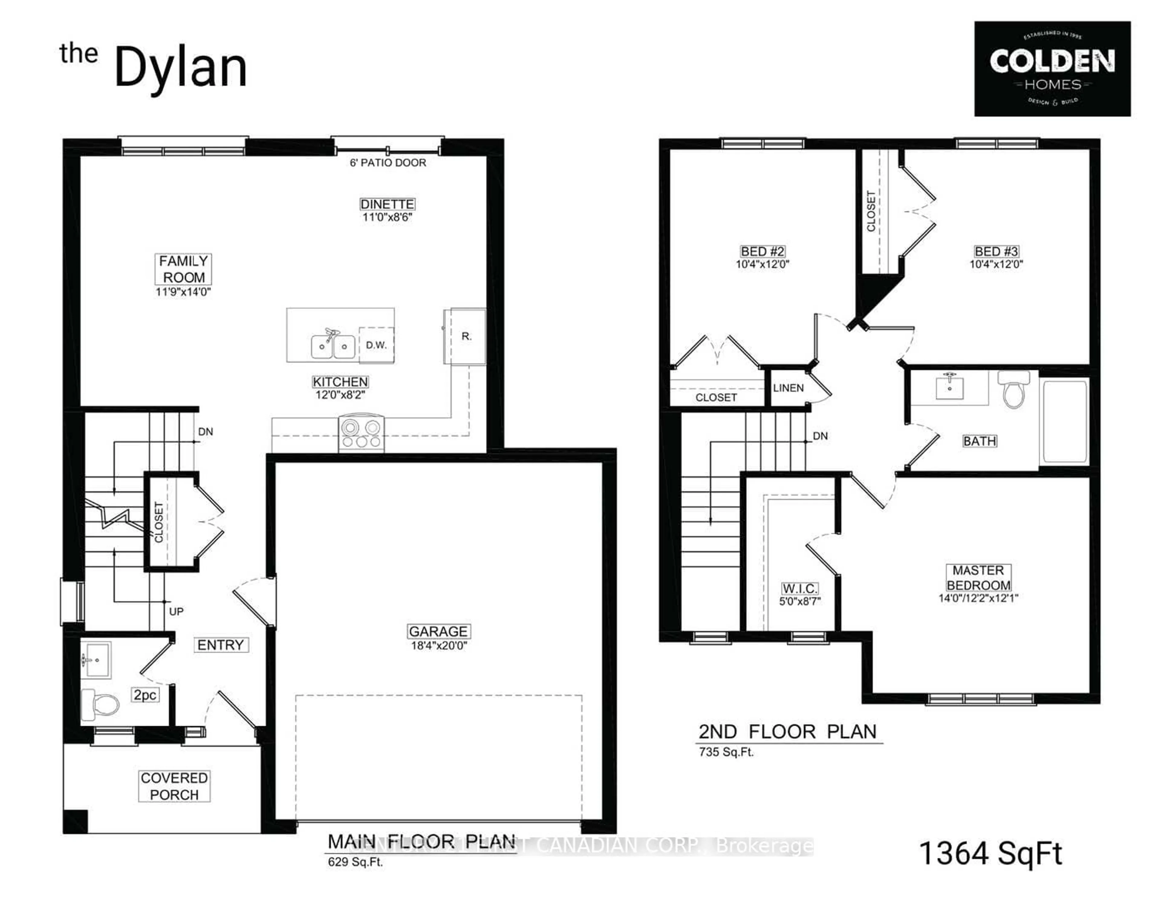 Floor plan for 25 Postma Cres, North Middlesex Ontario N0M 1A0