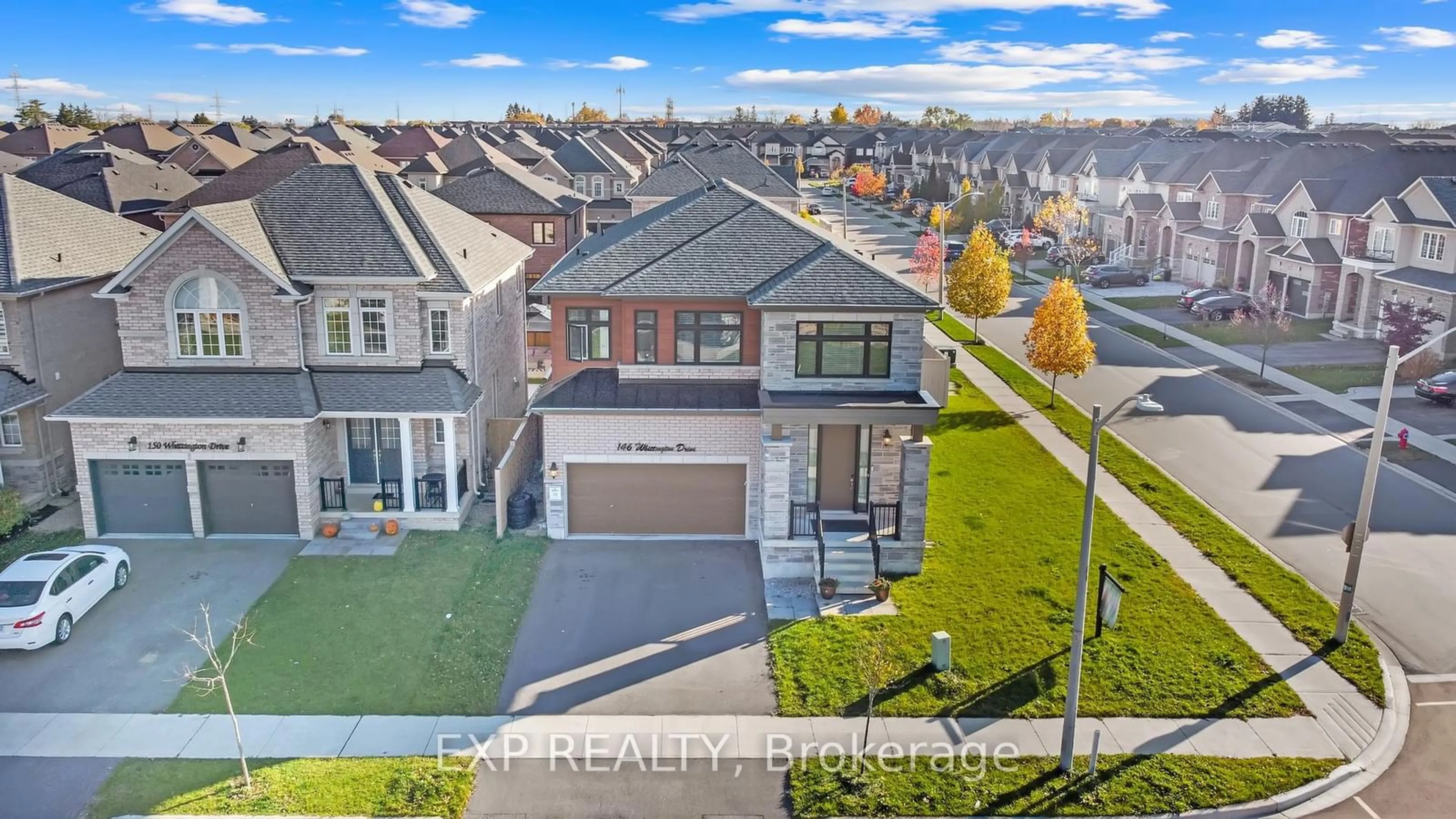 A pic from outside/outdoor area/front of a property/back of a property/a pic from drone, street for 146 Whittington Dr, Hamilton Ontario L9K 0H5