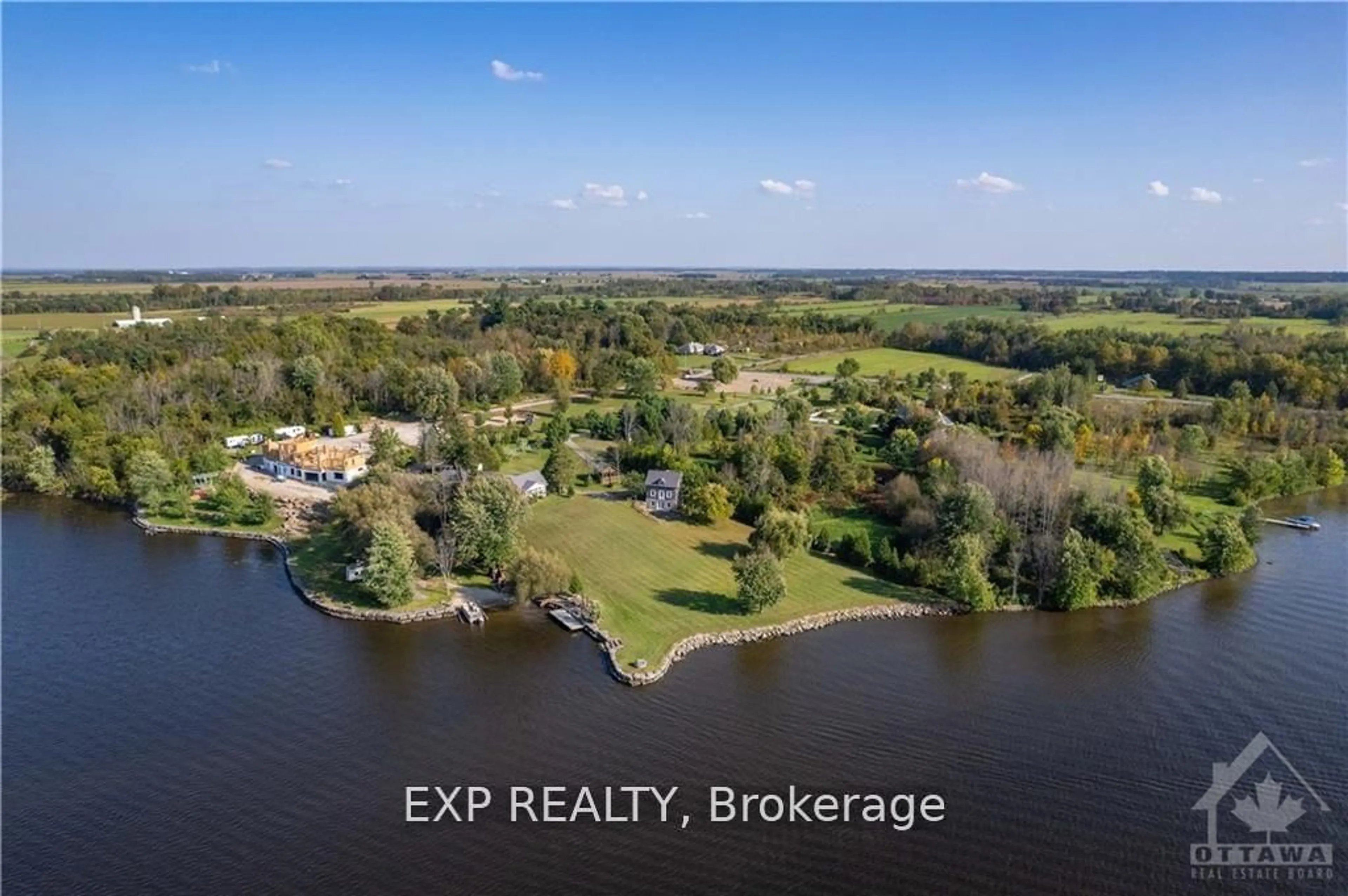 A pic from outside/outdoor area/front of a property/back of a property/a pic from drone, water/lake/river/ocean view for 3619 CONCESSION ROAD 1 Rd, Alfred and Plantagenet Ontario K0B 1J0