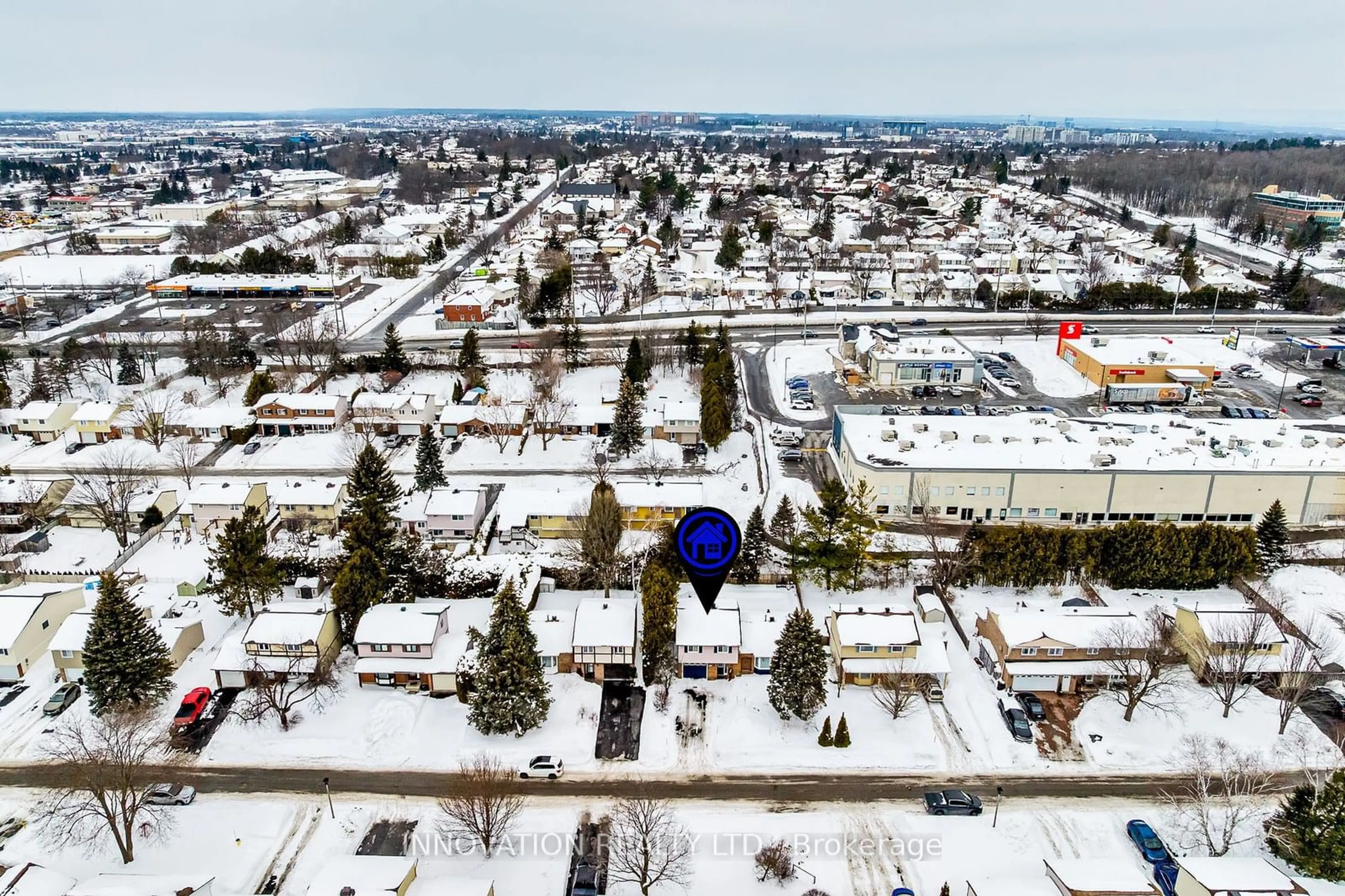 A pic from outside/outdoor area/front of a property/back of a property/a pic from drone, street for 19 Scharf Lane, Kanata Ontario K2L 2K3