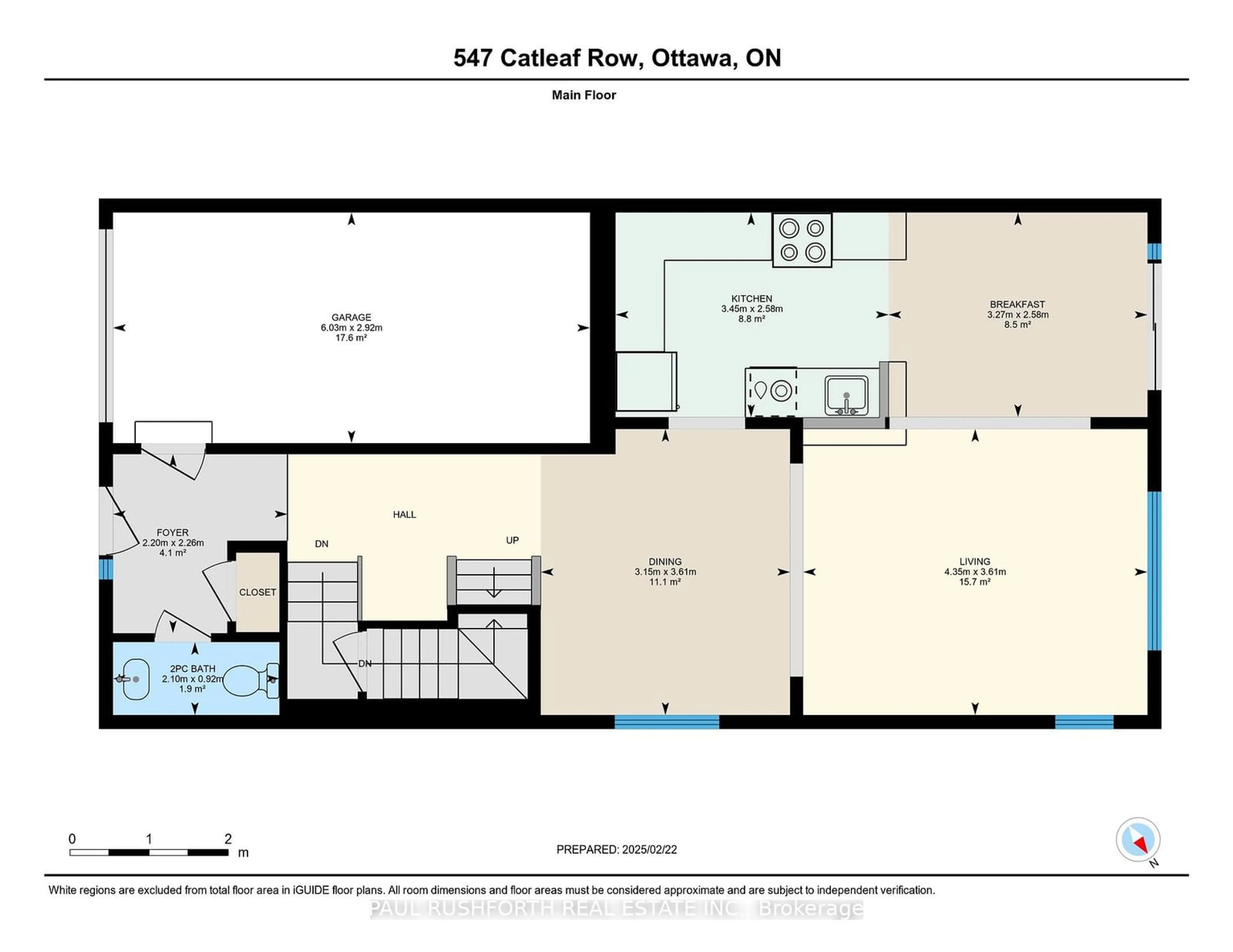 Floor plan for 547 Catleaf Row, Orleans - Cumberland and Area Ontario K4A 5J3