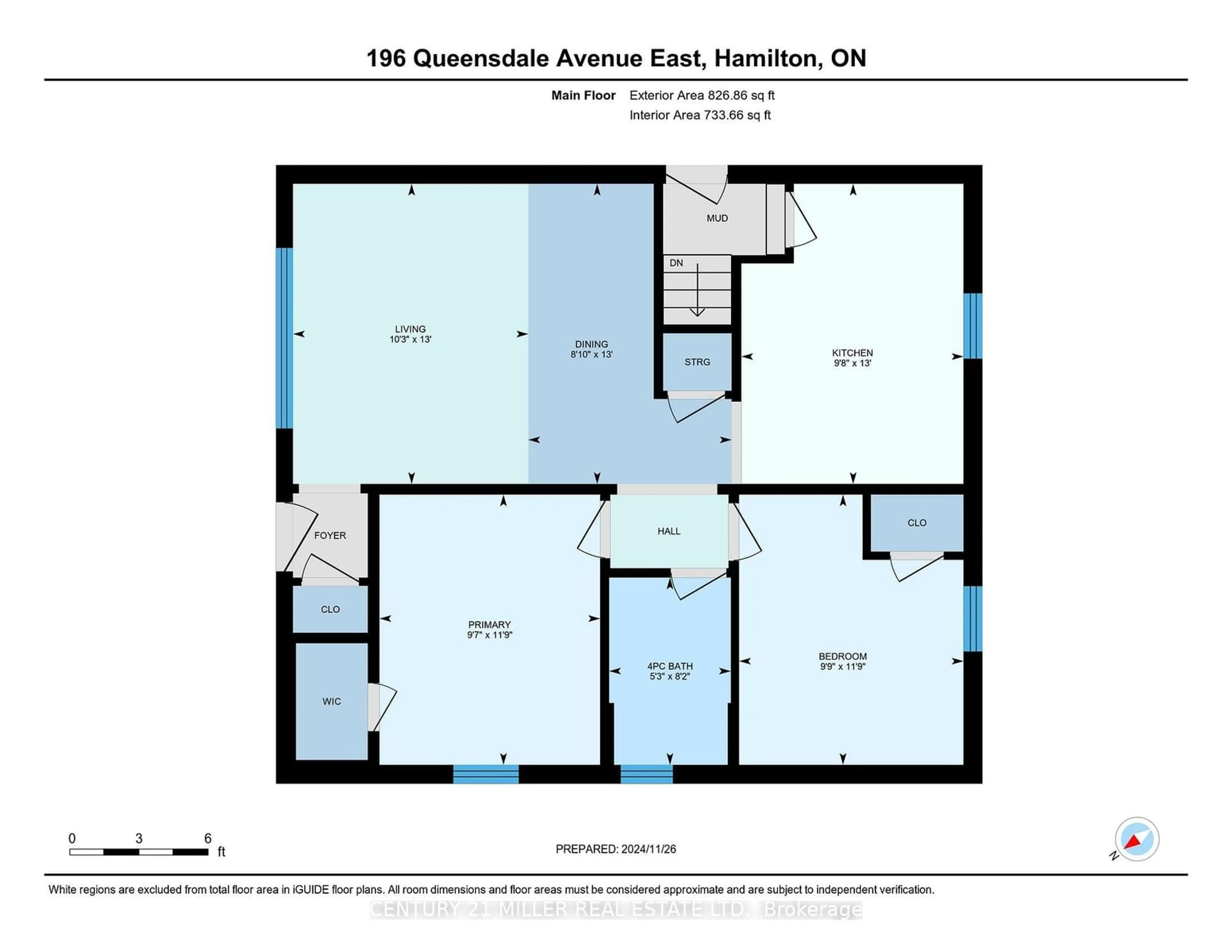 Floor plan for 196 Queensdale Ave, Hamilton Ontario L9A 1K9