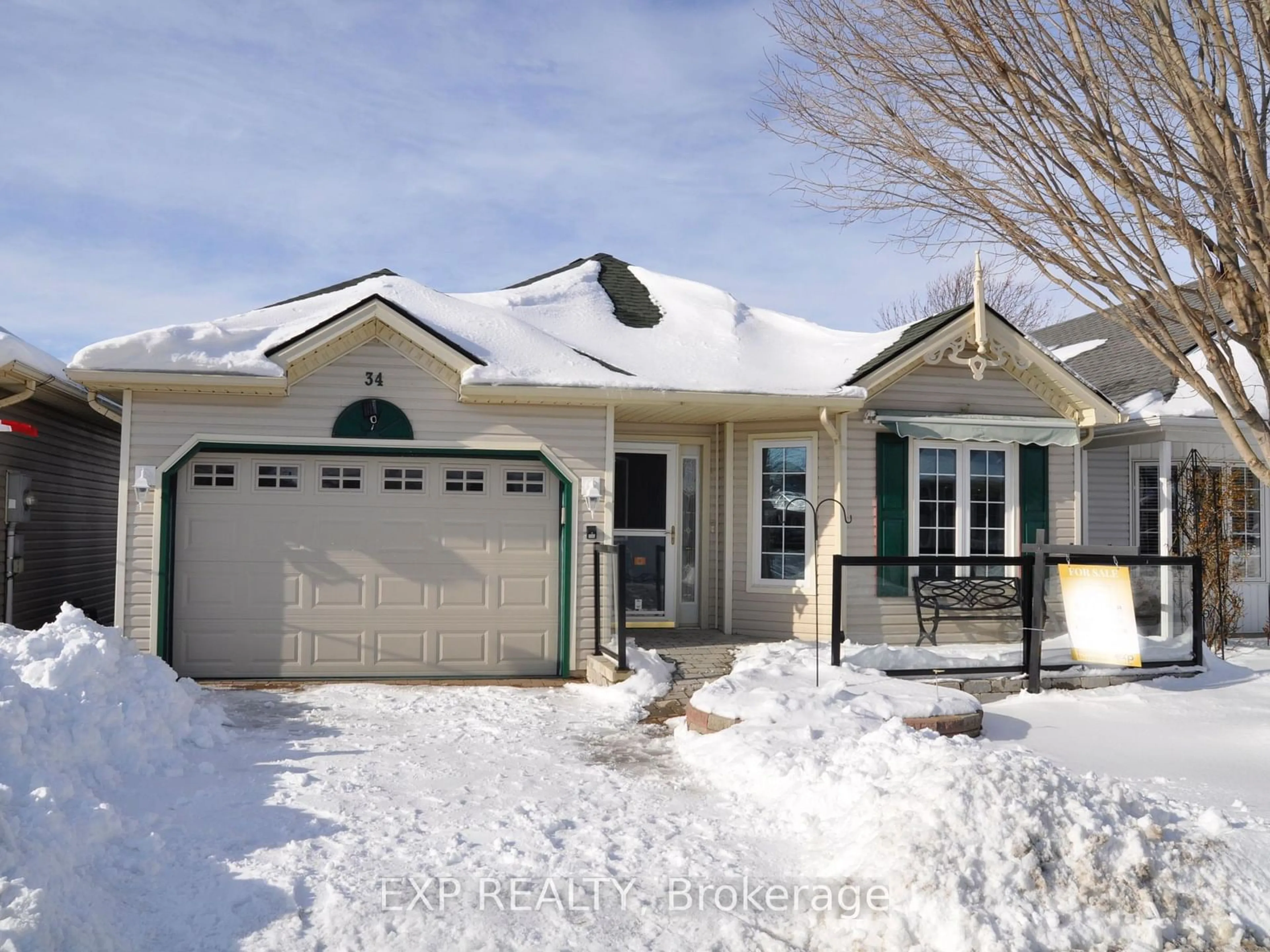 Home with vinyl exterior material, street for 34 Balsam Tr, Norfolk Ontario N0E 1M0