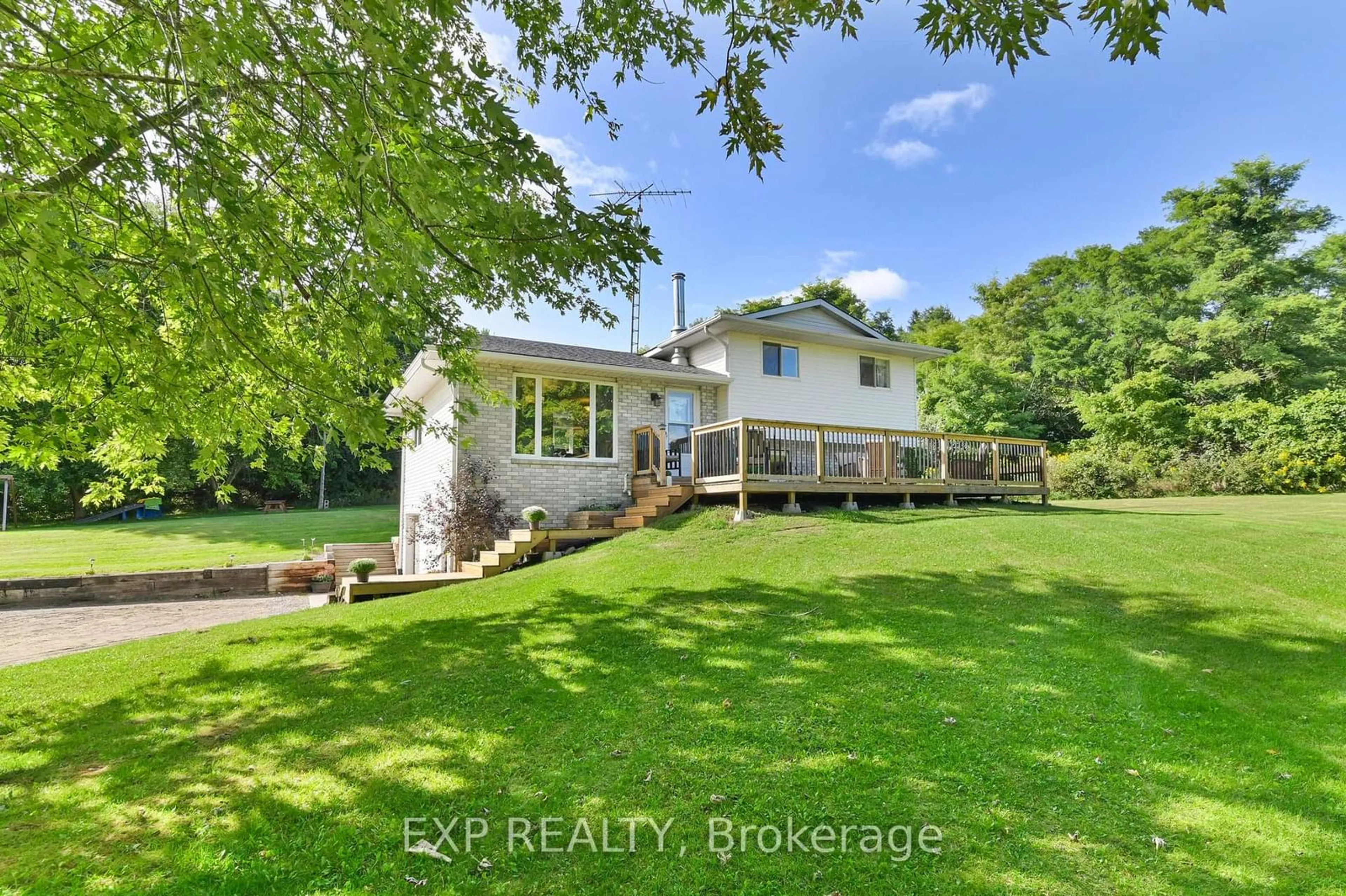 A pic from outside/outdoor area/front of a property/back of a property/a pic from drone, water/lake/river/ocean view for 228 Cowie Rd, Cramahe Ontario K0K 1S0