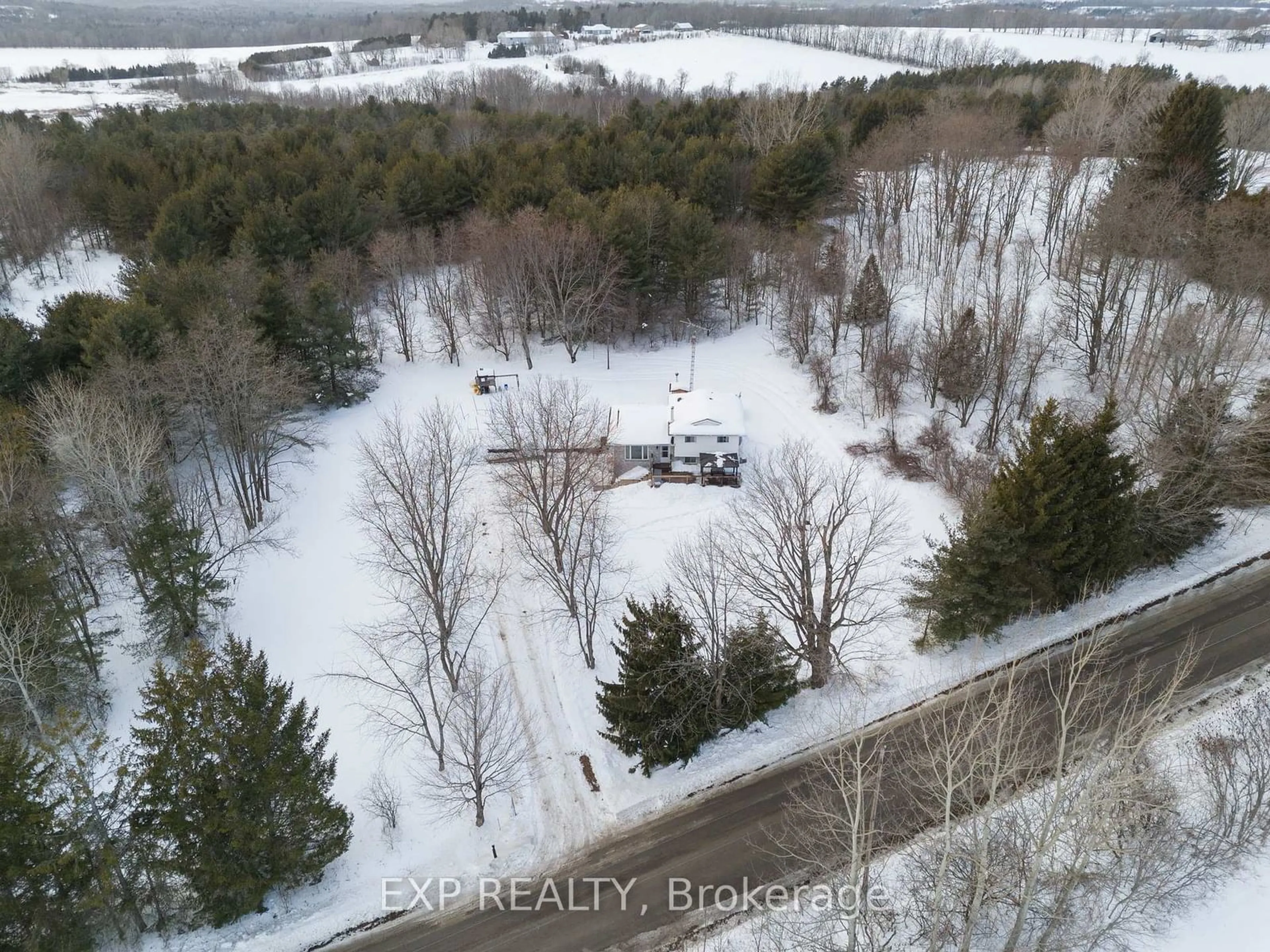 A pic from outside/outdoor area/front of a property/back of a property/a pic from drone, unknown for 228 Cowie Rd, Cramahe Ontario K0K 1S0