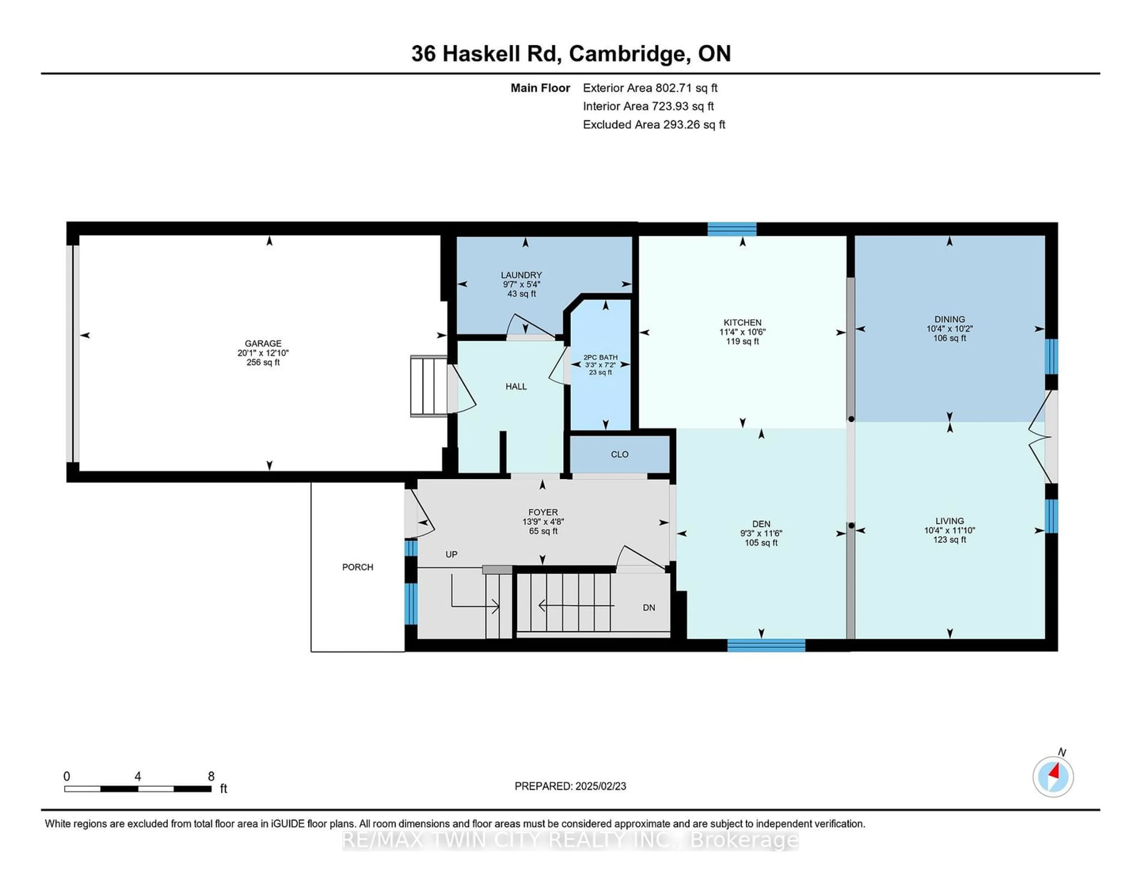 Floor plan for 36 Haskell Rd, Cambridge Ontario N1P 1G7