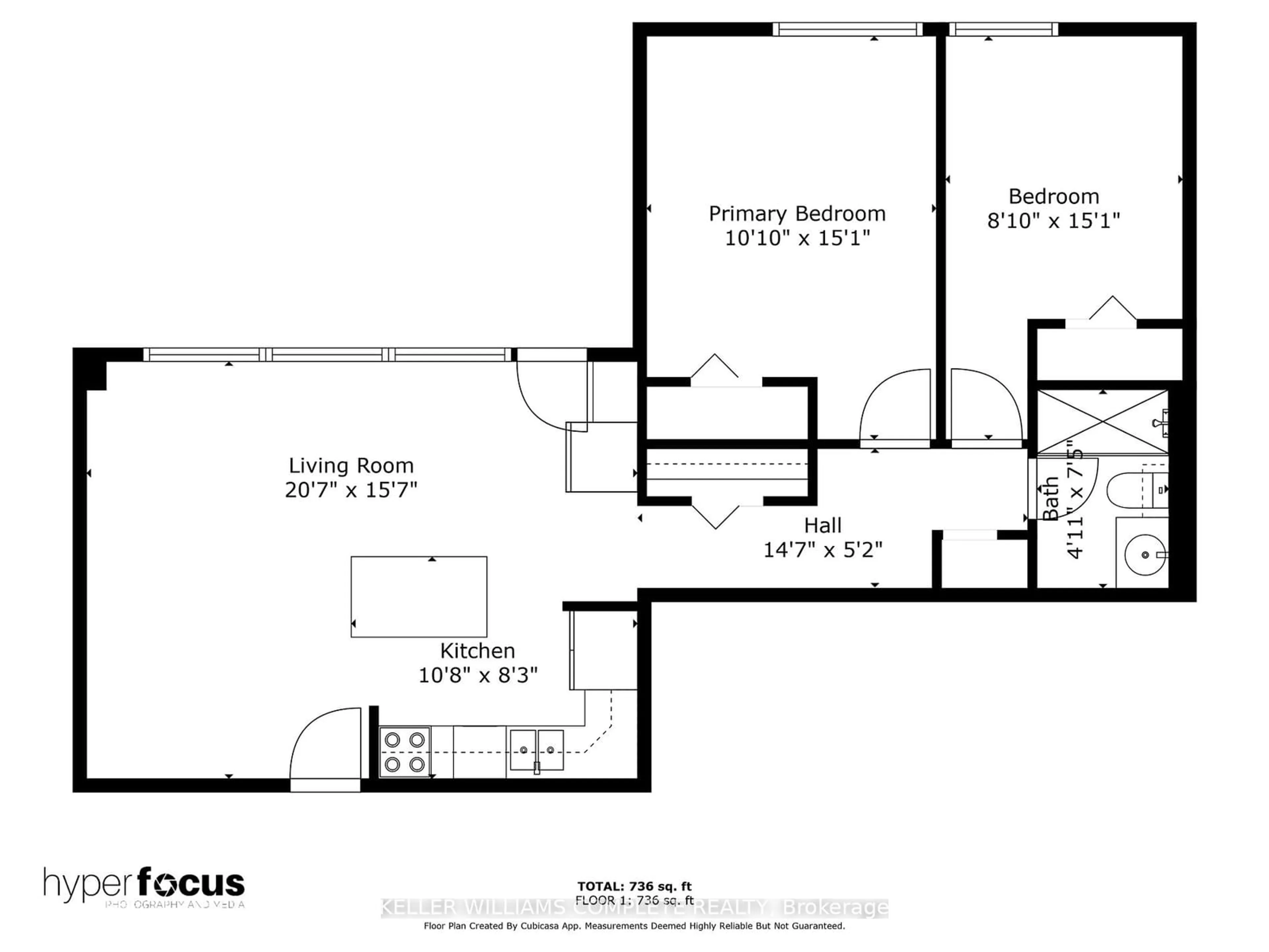 Floor plan for 15 Albright Rd #707, Hamilton Ontario L8K 5J2