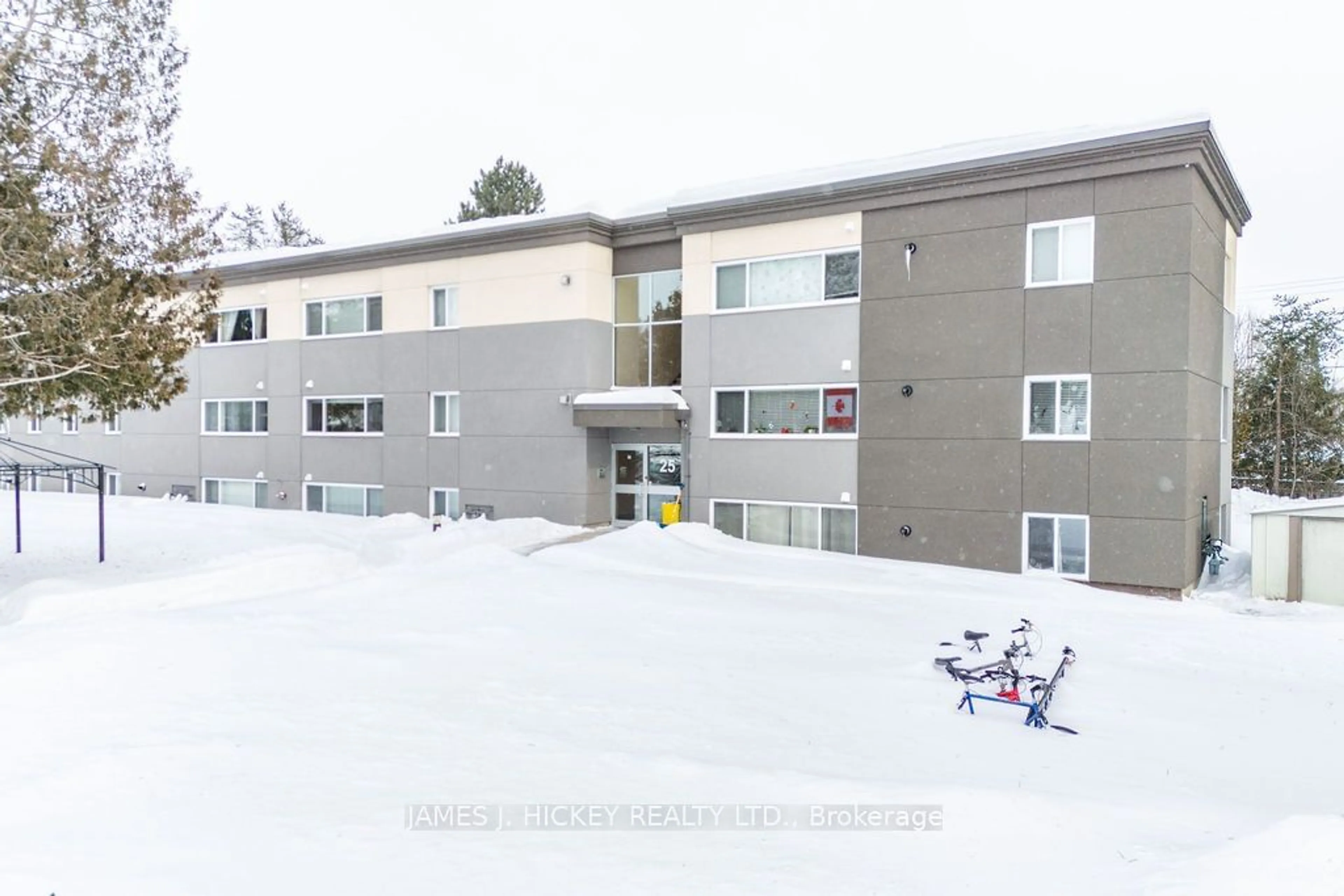 A pic from outside/outdoor area/front of a property/back of a property/a pic from drone, mountain view for 25 Tamarack St #110, Deep River Ontario K0J 1P0