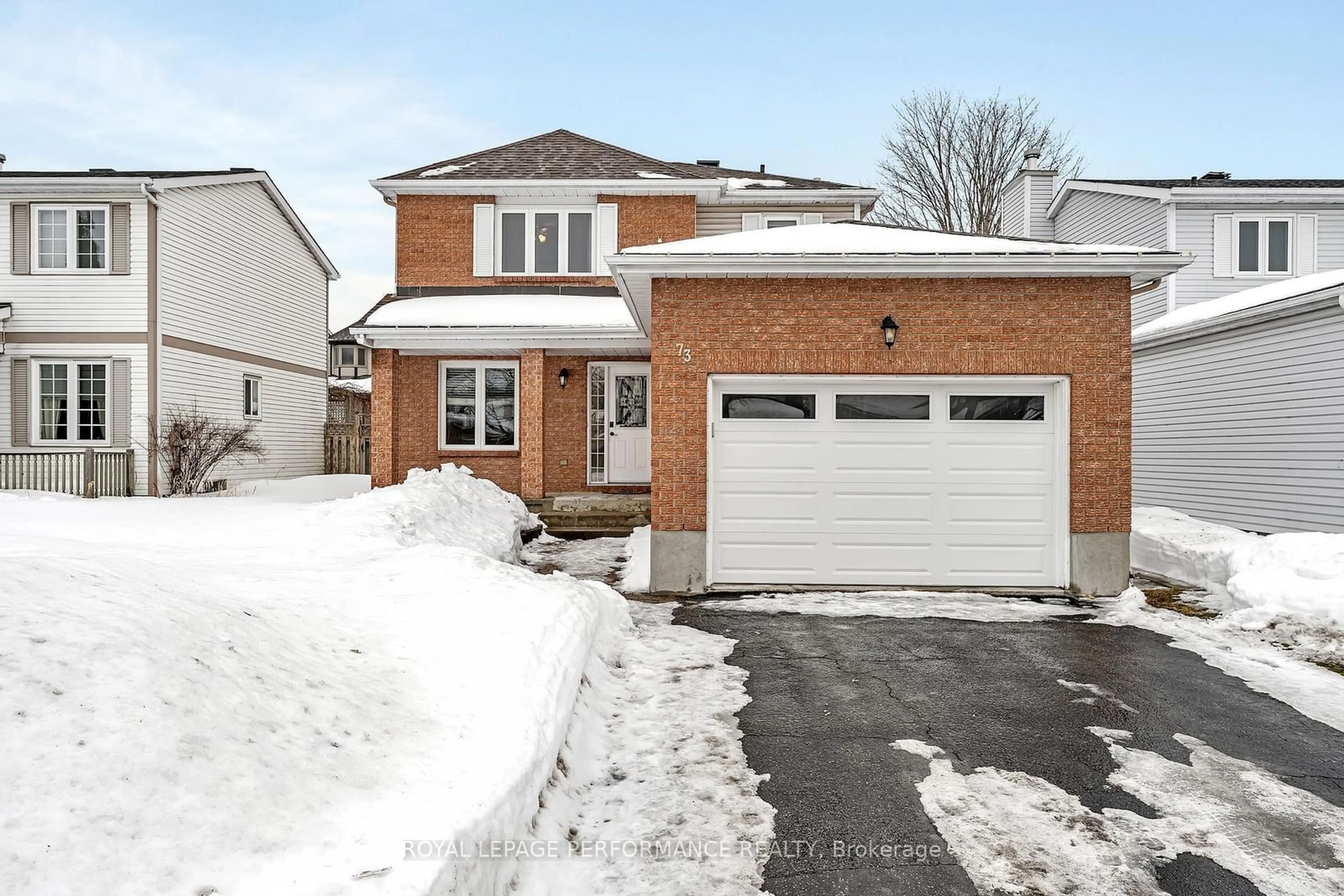 Home with brick exterior material, street for 73 Picasso Dr, Hunt Club - South Keys and Area Ontario K1G 5S7