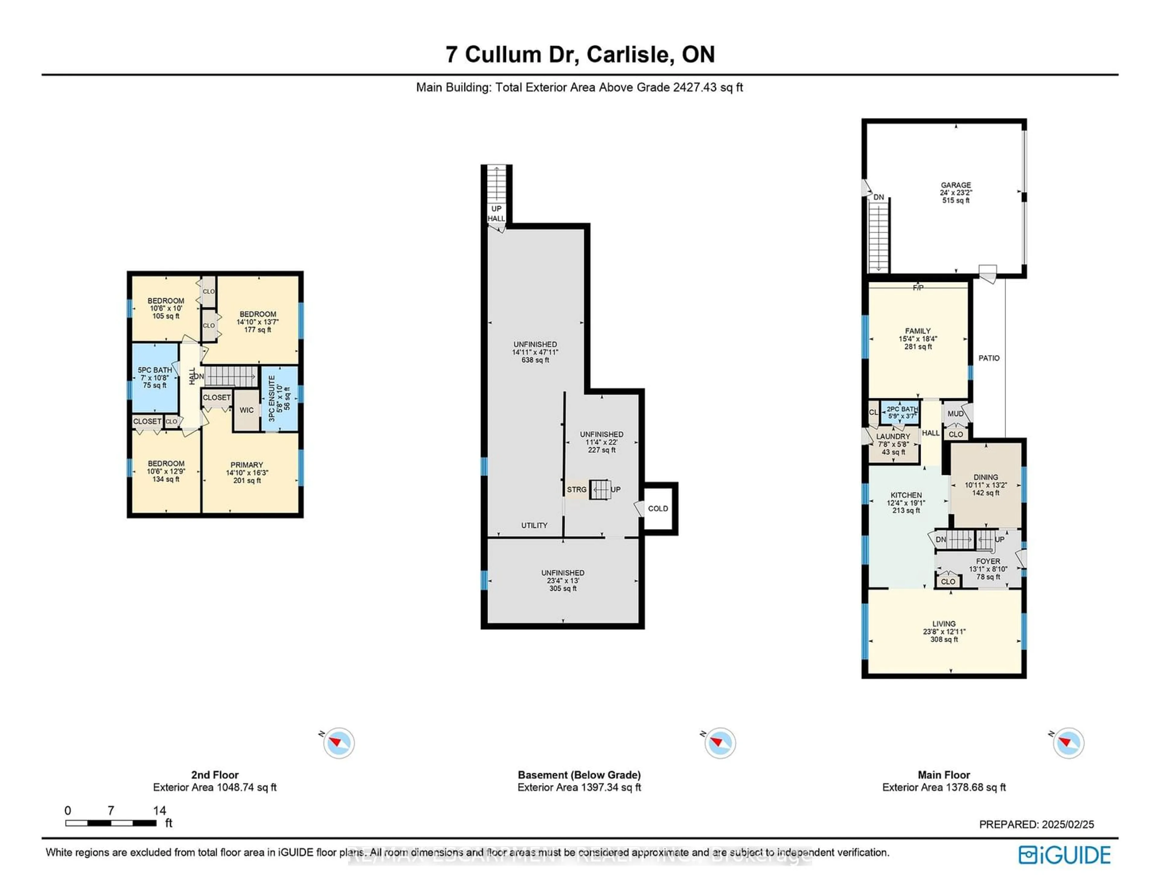 Floor plan for 7 Cullum Dr, Hamilton Ontario L0R 1H2