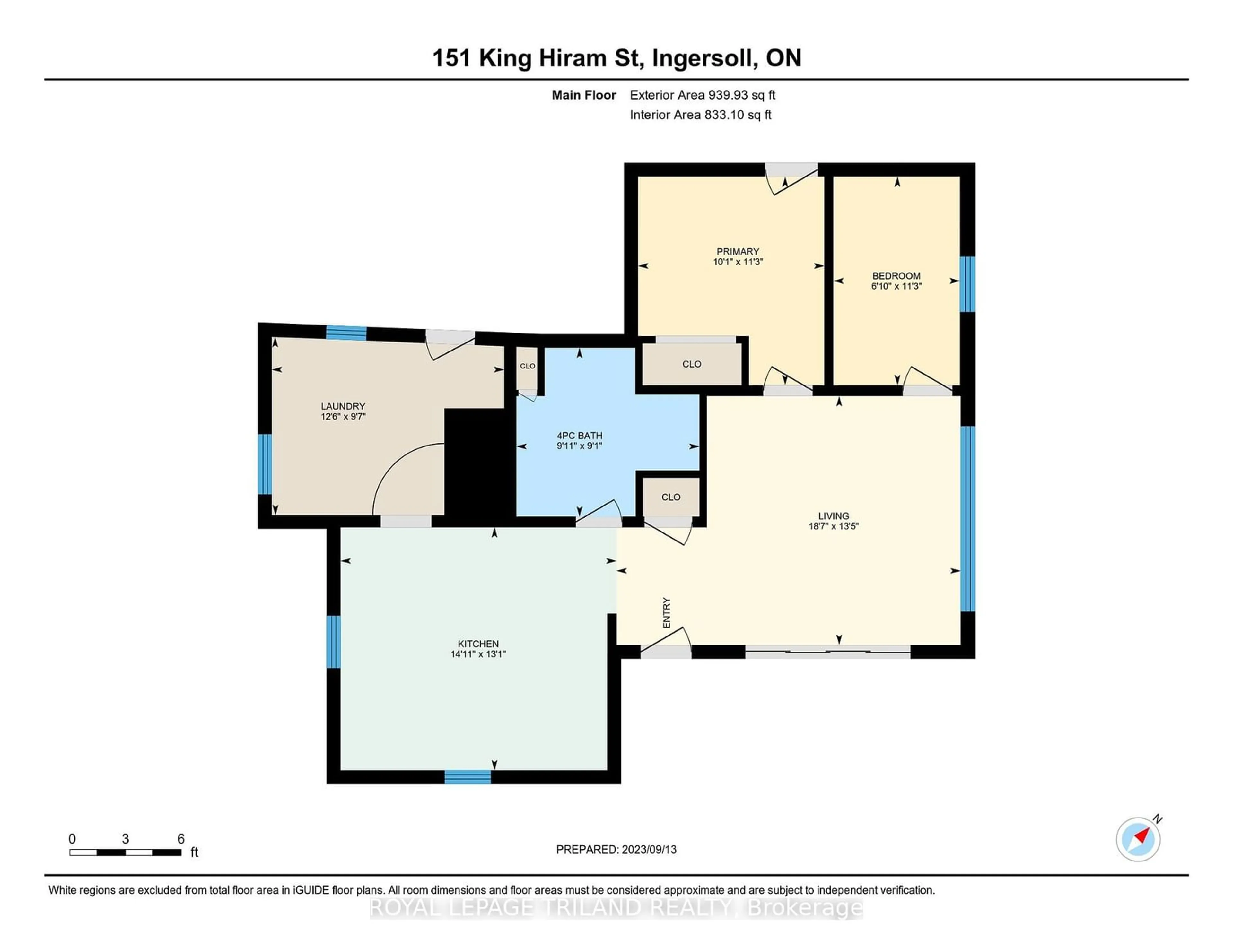 Floor plan for 151 King Hiram St, Ingersoll Ontario N5C 1L9