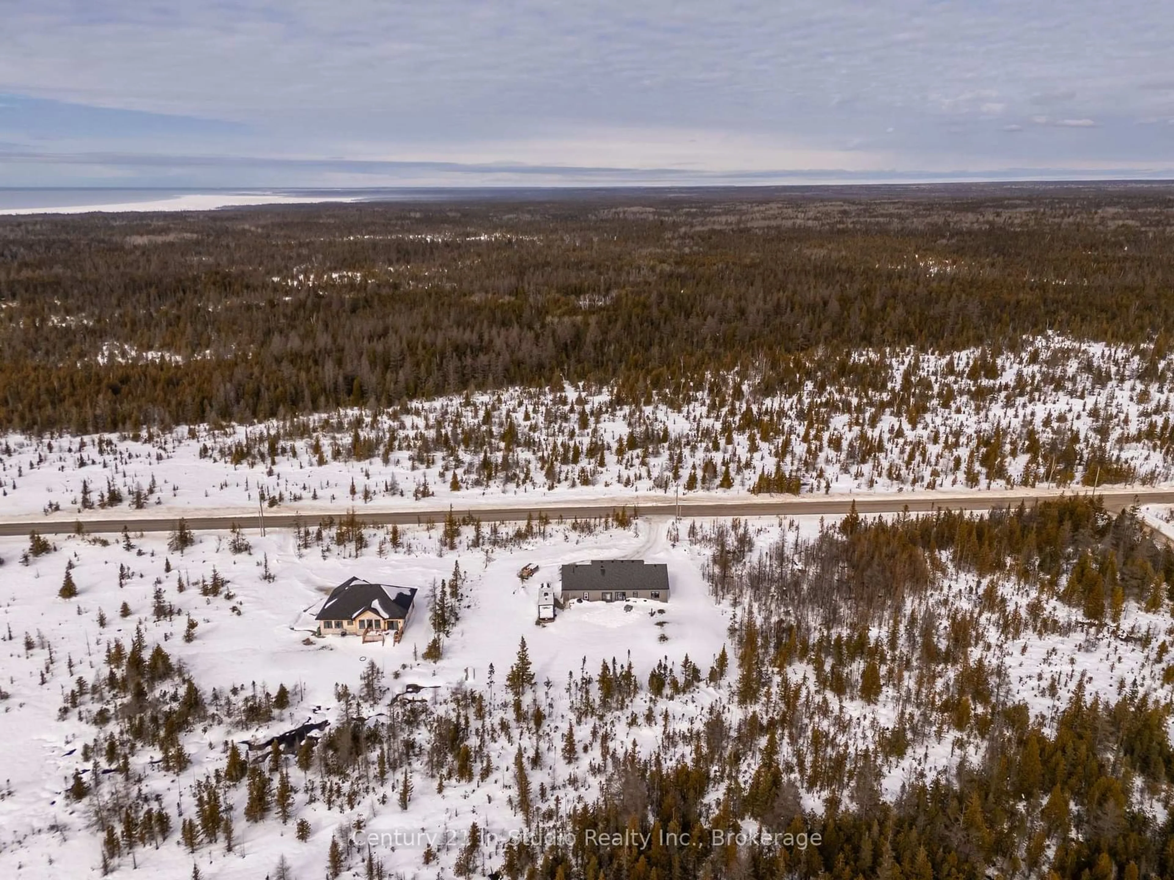 A pic from outside/outdoor area/front of a property/back of a property/a pic from drone, forest/trees view for 621 Lindsay Road 30 Rd, Northern Bruce Peninsula Ontario N0H 1Z0