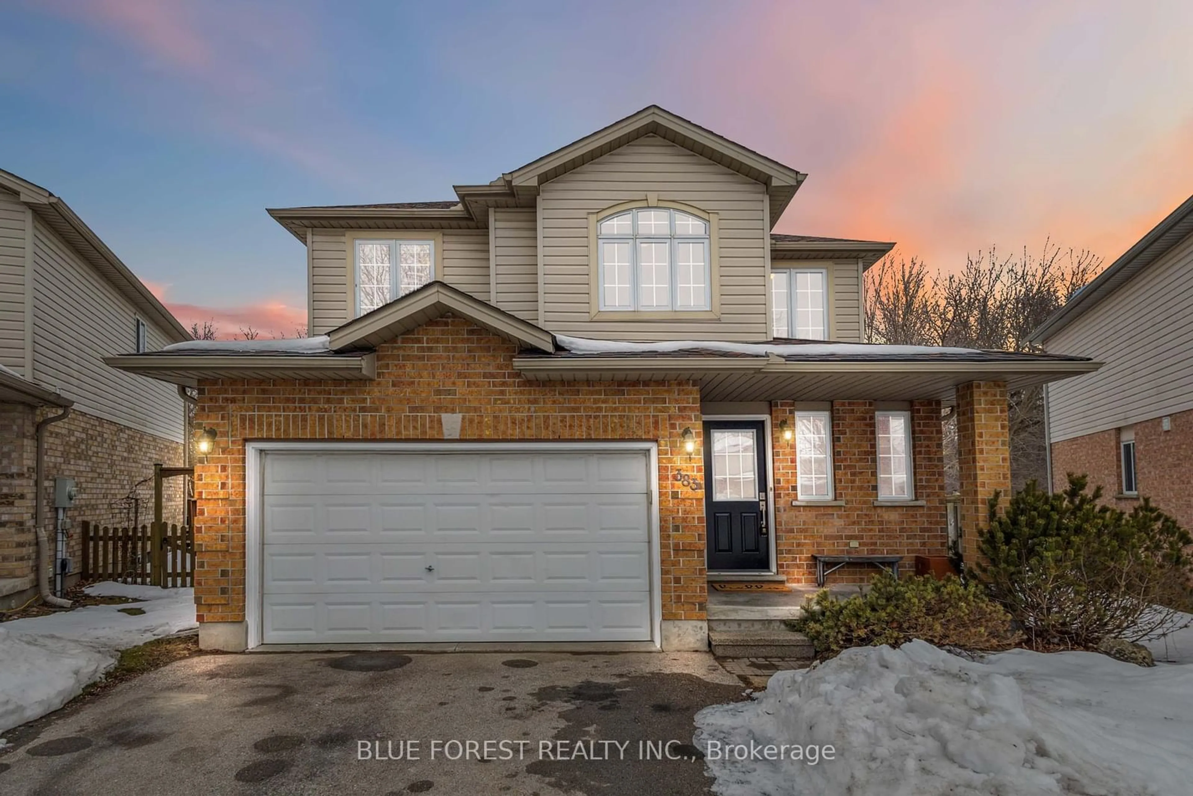 Home with brick exterior material, street for 383 Ridgeview Crt, London Ontario N5Y 6H7