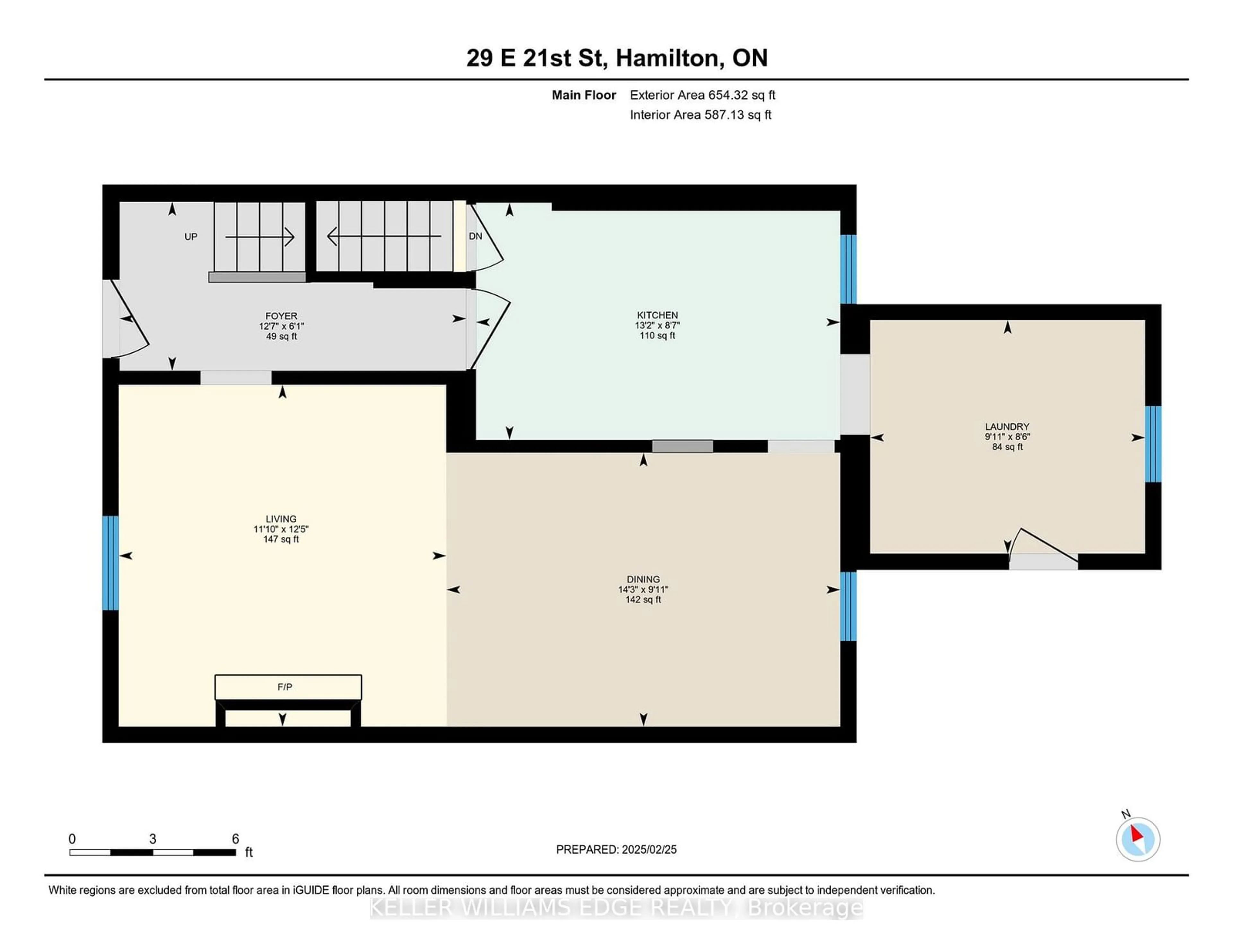 Floor plan for 29 East 21st St, Hamilton Ontario L8V 2T8