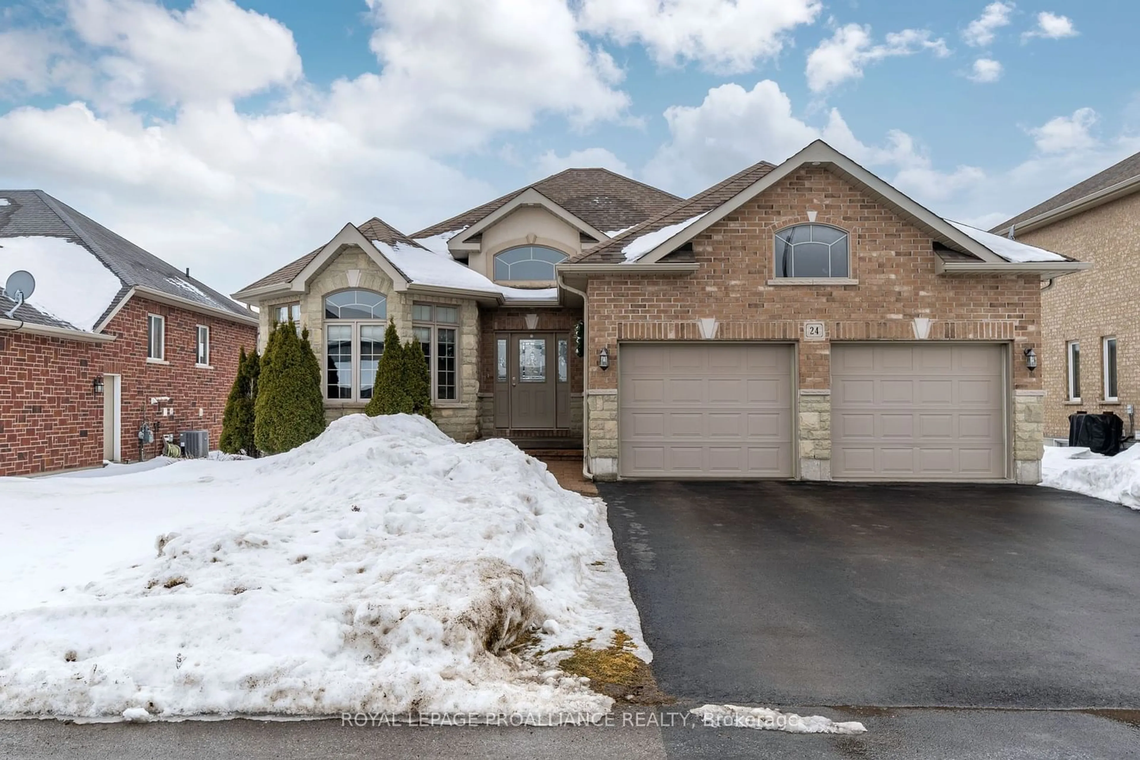 Home with brick exterior material, street for 24 Hampton Ridge Dr, Belleville Ontario K8N 5N1