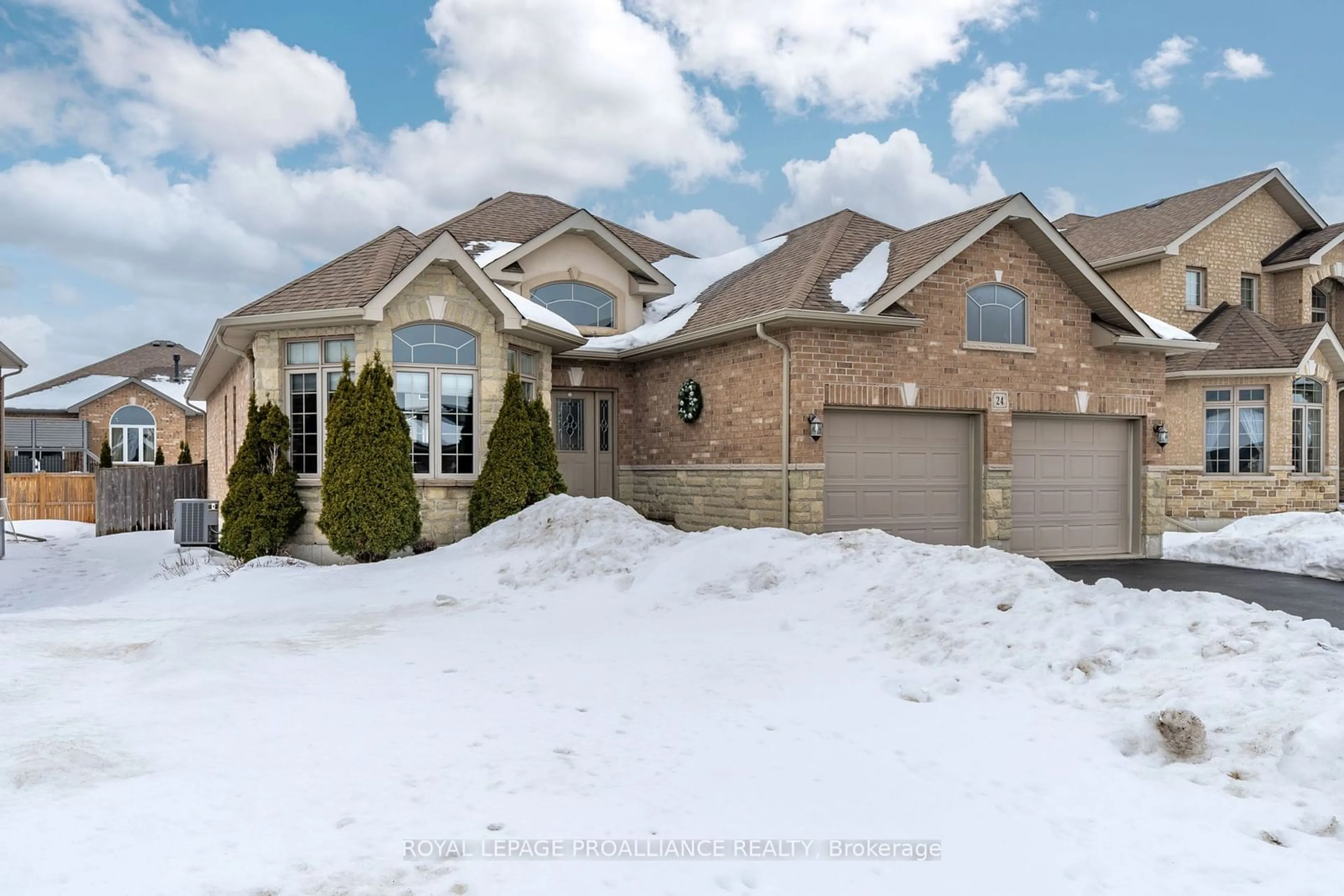 Home with brick exterior material, street for 24 Hampton Ridge Dr, Belleville Ontario K8N 5N1