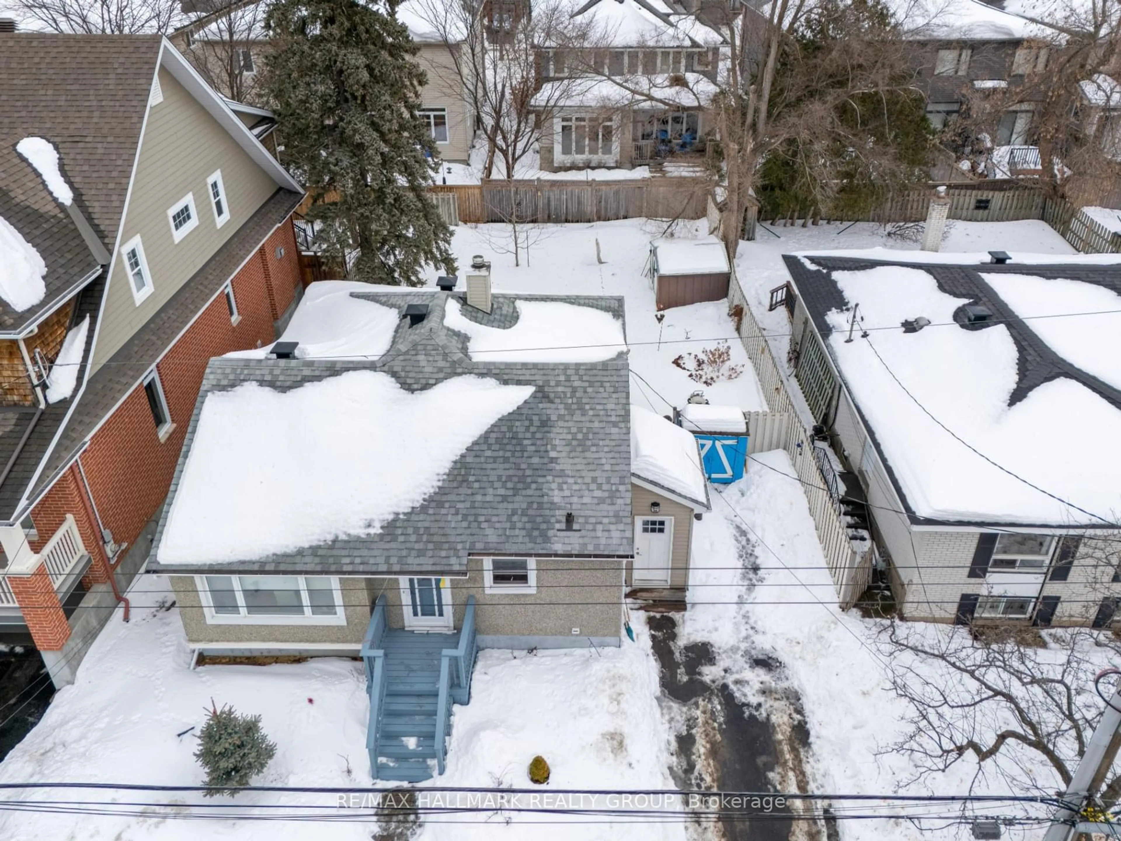 A pic from outside/outdoor area/front of a property/back of a property/a pic from drone, street for 355 Berkley Ave, Carlingwood - Westboro and Area Ontario K2A 2G9