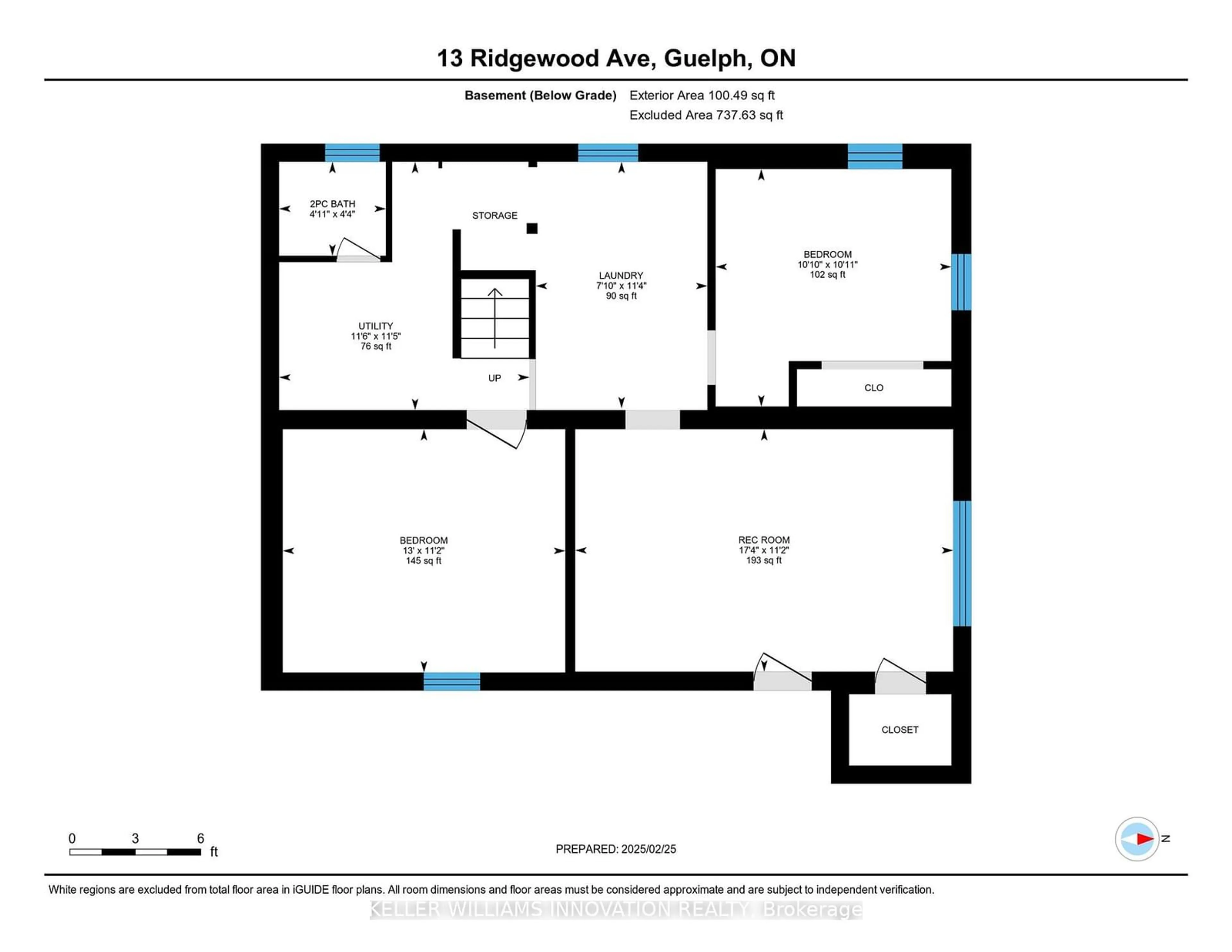 Floor plan for 13 Ridgewood Ave, Guelph Ontario N1H 6C3