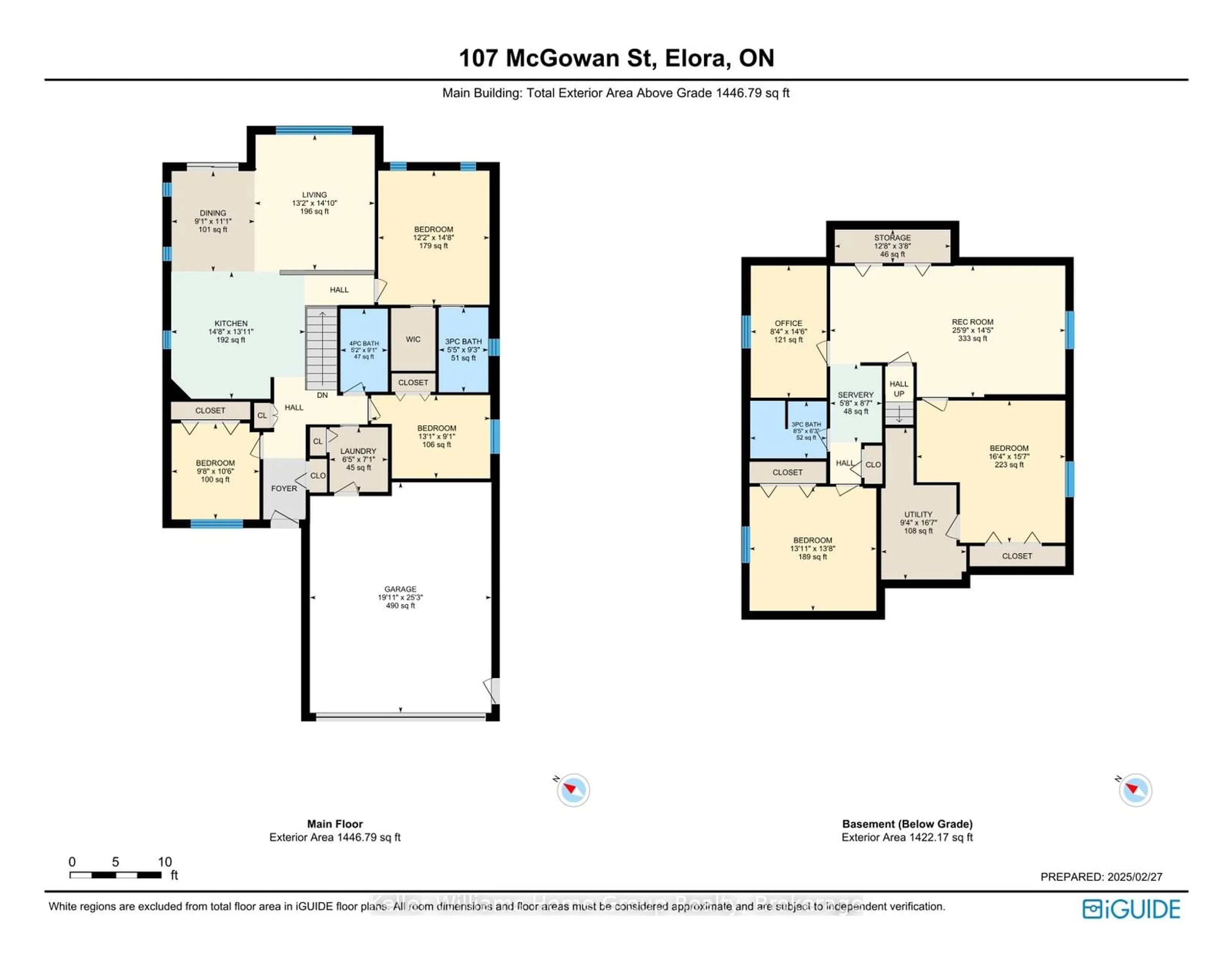 Floor plan for 107 Mcgowan St, Centre Wellington Ontario N0B 1S0