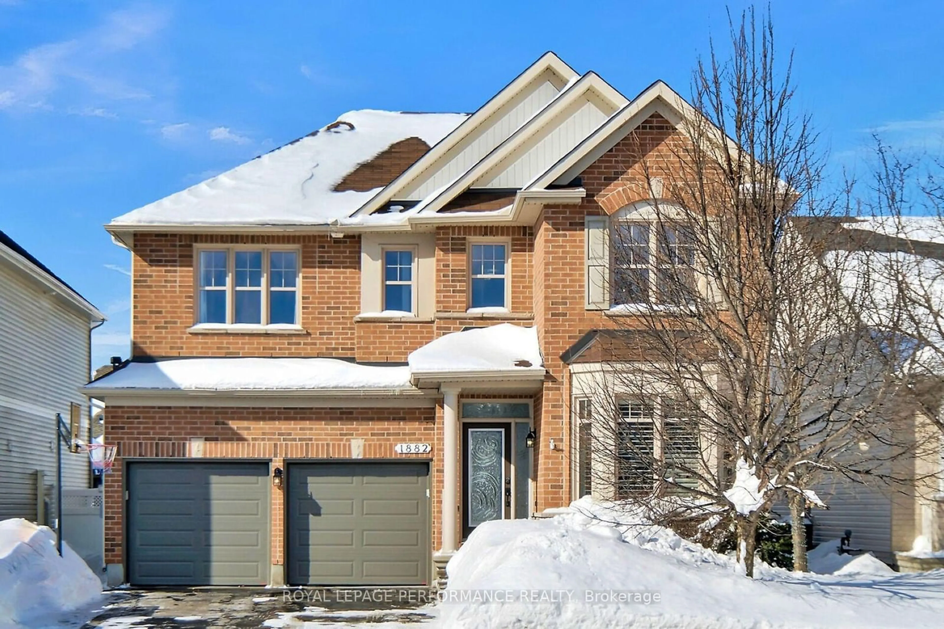 Home with brick exterior material, street for 1882 Springridge Dr, Orleans - Cumberland and Area Ontario K4A 4P9