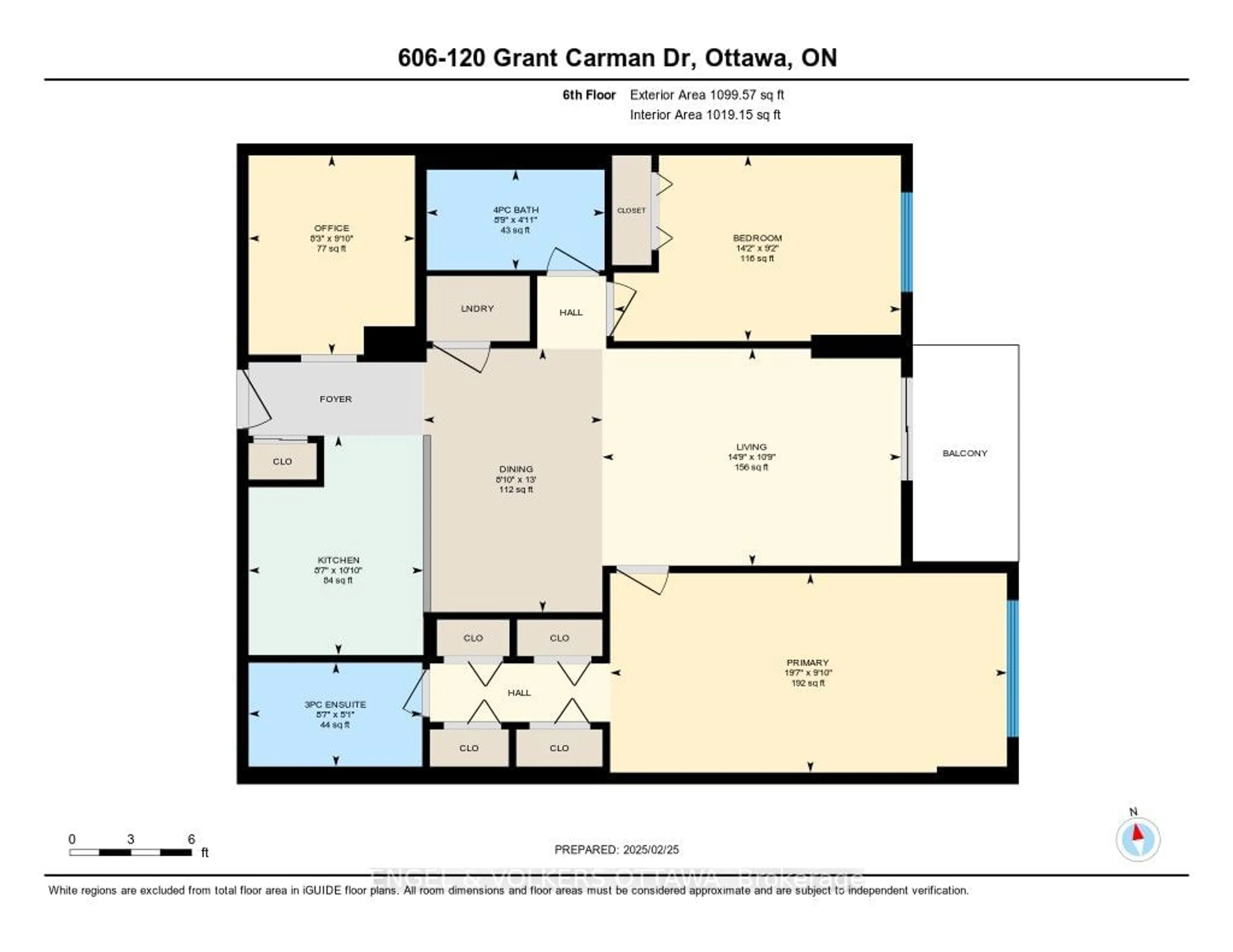 Floor plan for 120 Grant Carman Dr #606, Cityview - Parkwoods Hills - Rideau Shore Ontario K2E 1C8