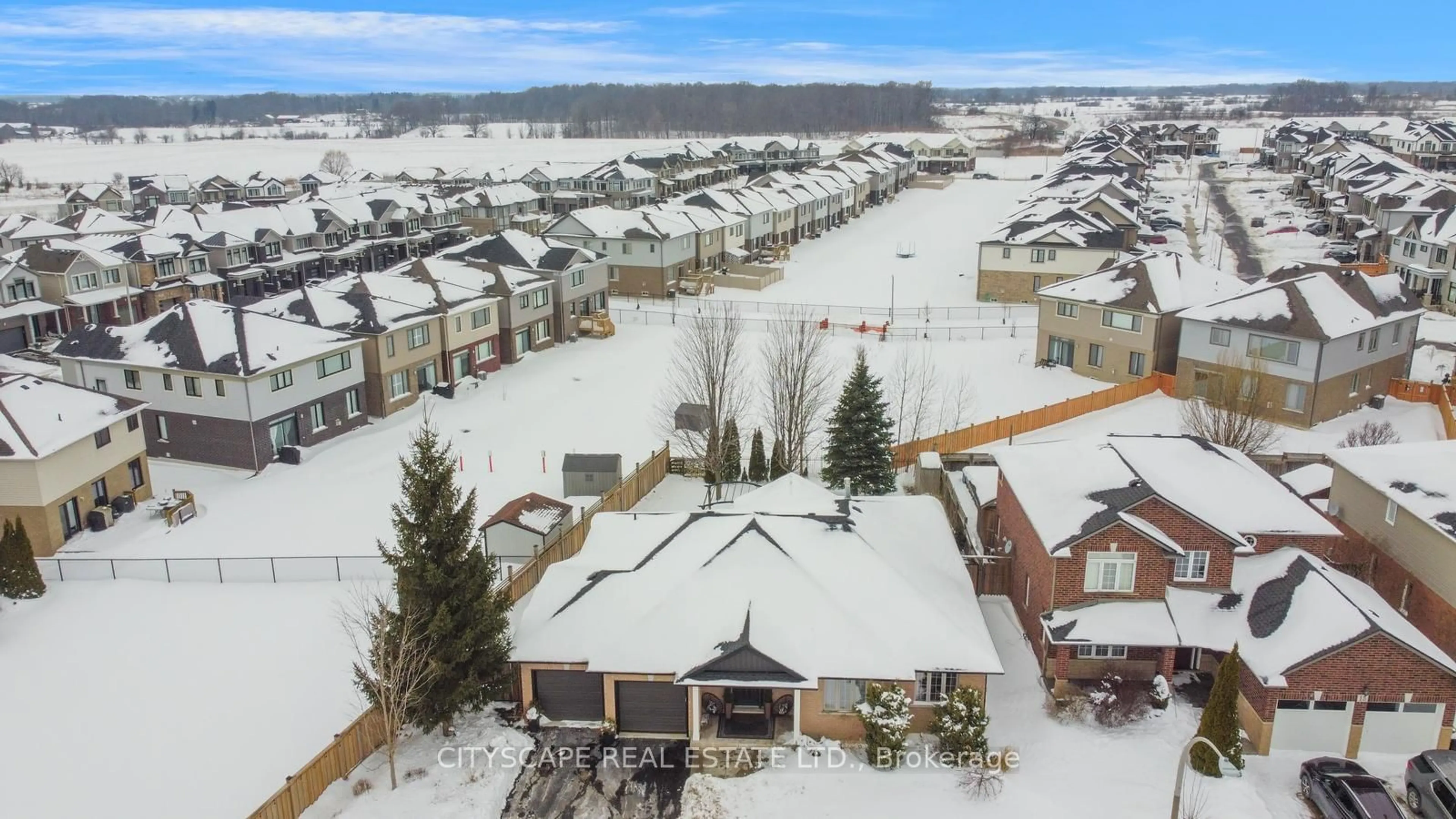 A pic from outside/outdoor area/front of a property/back of a property/a pic from drone, unknown for 11 Penfold Crt, Hamilton Ontario L0R 1W0