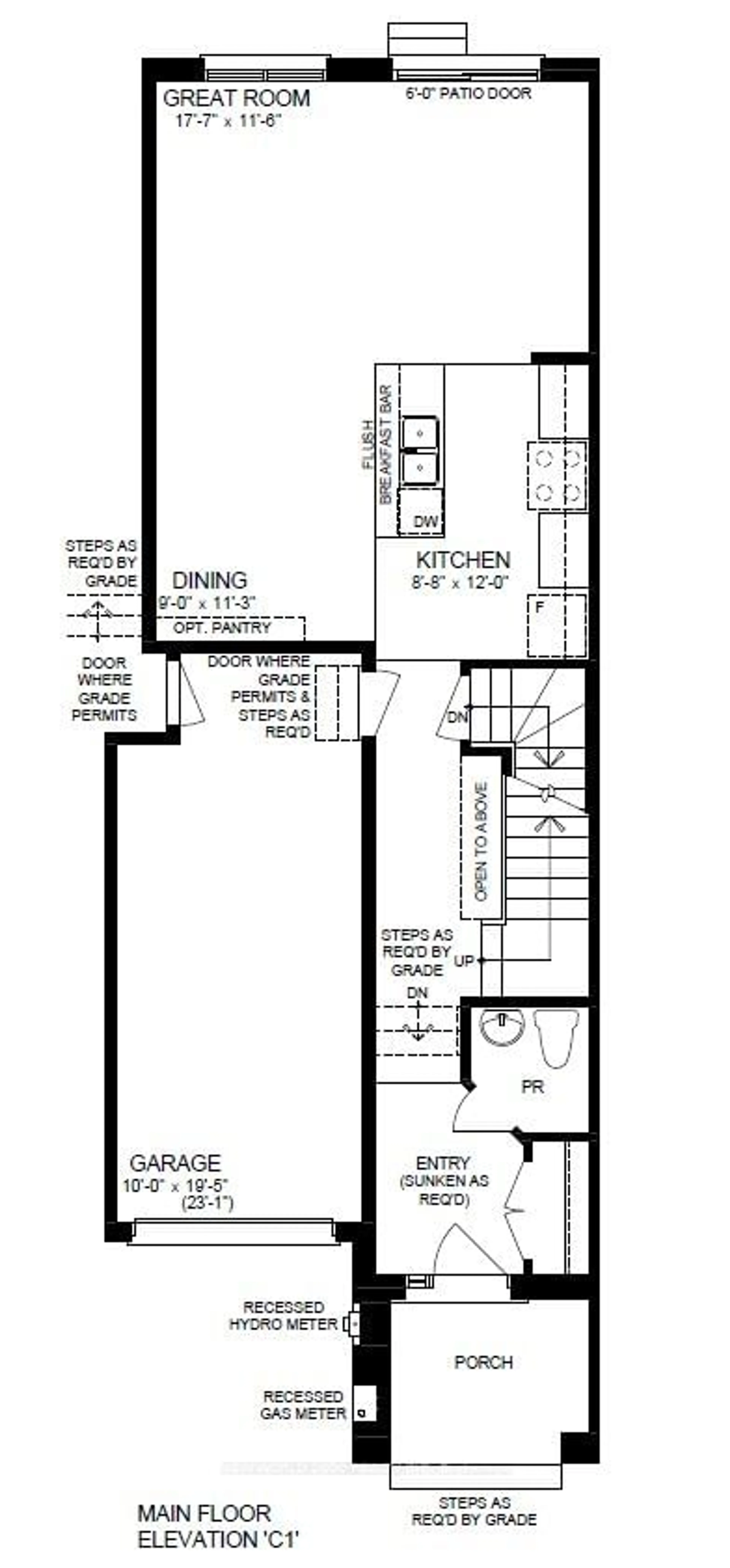 Floor plan for 535 Trevor St, Cobourg Ontario K9A 4J5