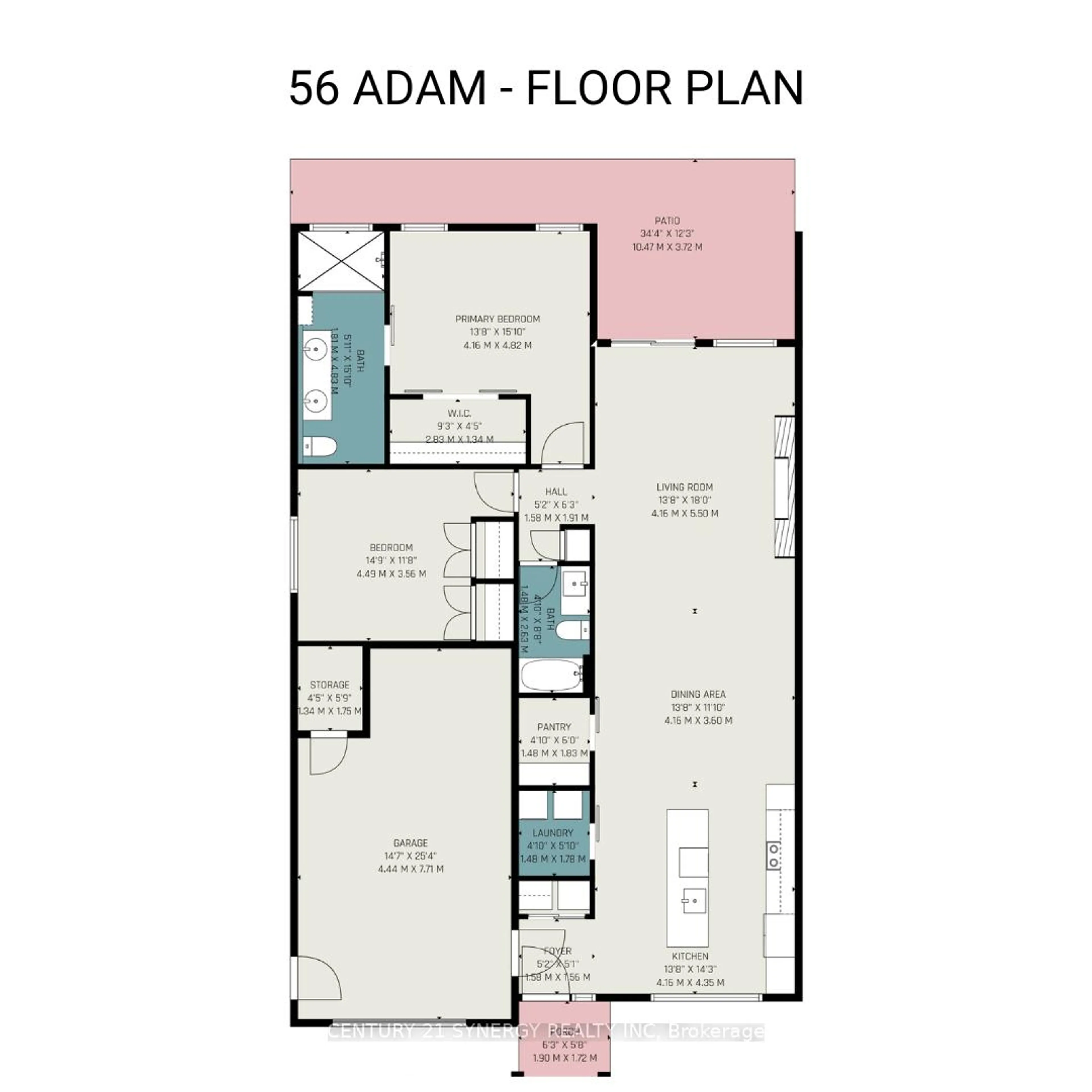 Floor plan for 56 Adam St, The Nation Ontario K0A 3C0