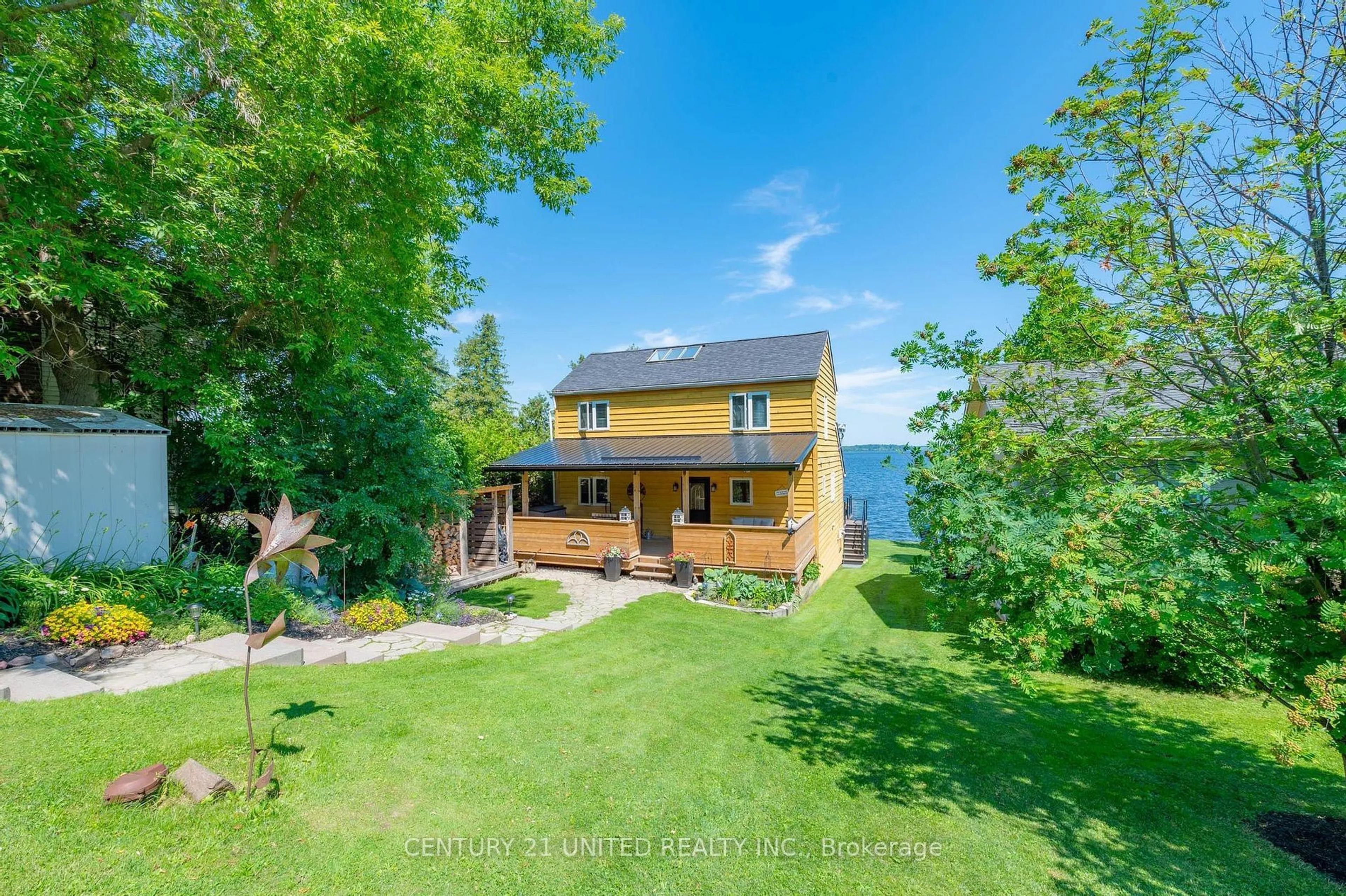 A pic from outside/outdoor area/front of a property/back of a property/a pic from drone, water/lake/river/ocean view for 6108 Curtis Point Rd #12, Alnwick/Haldimand Ontario K0K 2X0