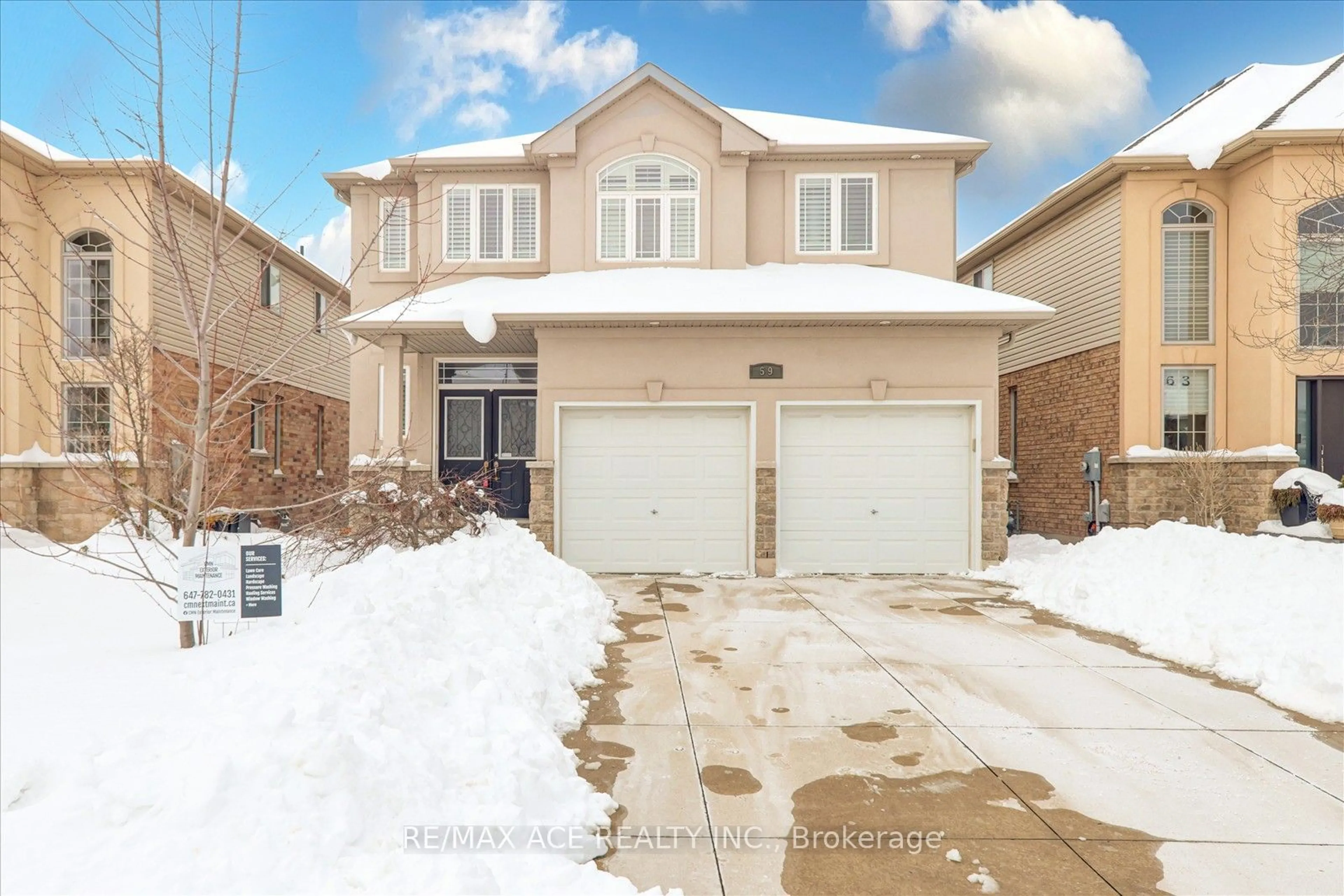 Home with brick exterior material, street for 59 Springbreeze Hts, Hamilton Ontario L8E 0B3