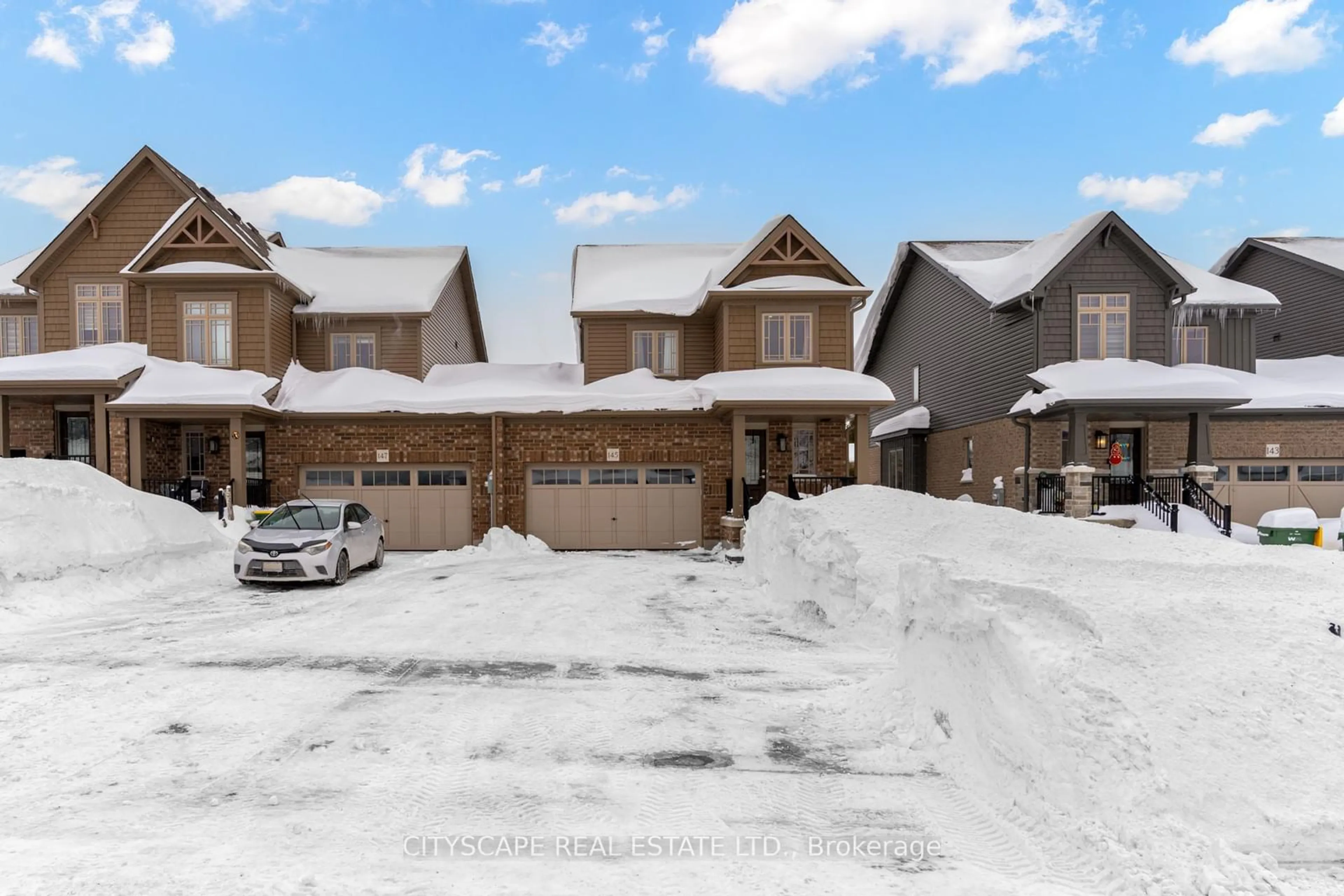 A pic from outside/outdoor area/front of a property/back of a property/a pic from drone, street for 145 Stonebrook Way, Grey Highlands Ontario N0C 1H0