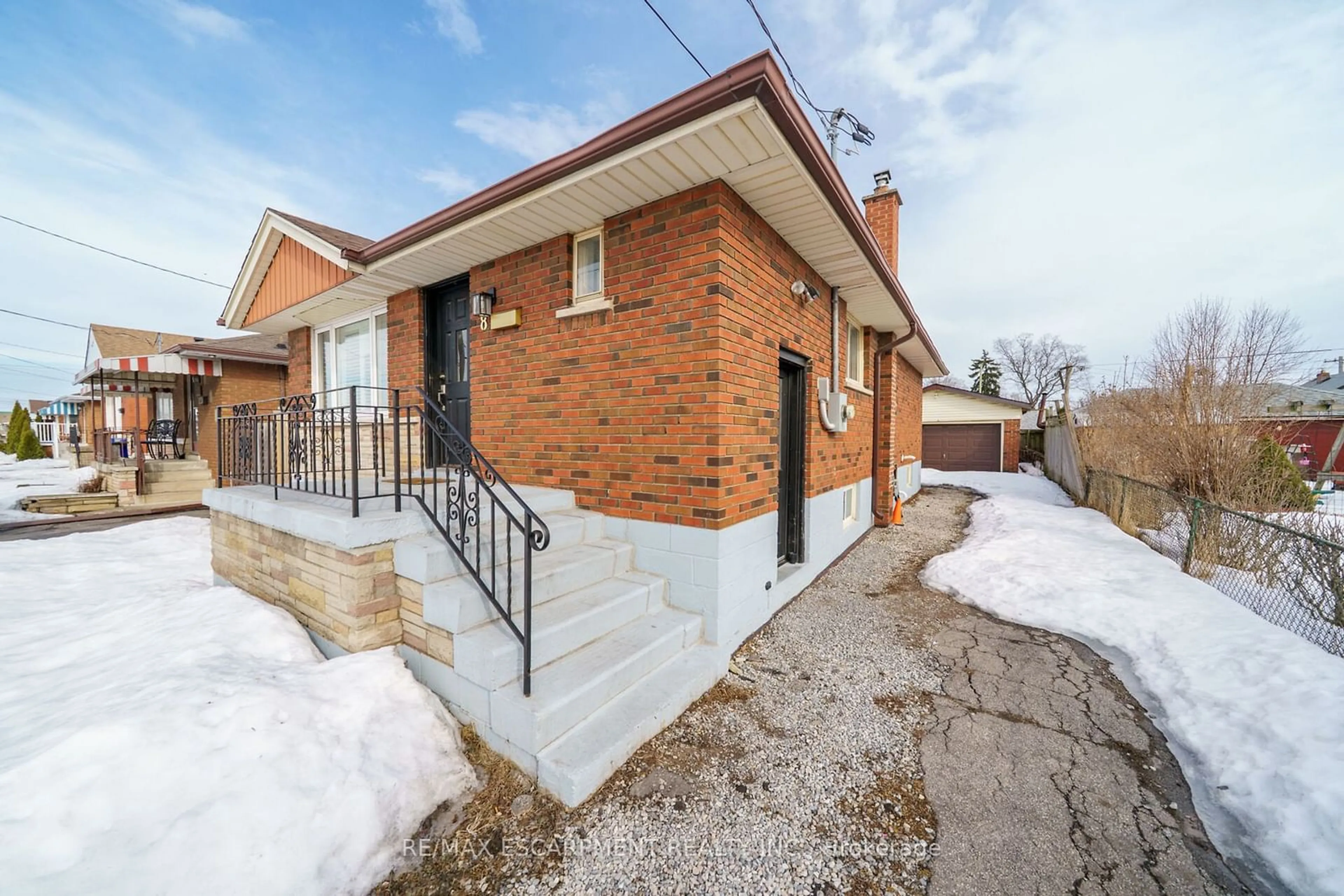 Home with brick exterior material, street for 8 SHYNAL Ave, Hamilton Ontario L8H 6K1