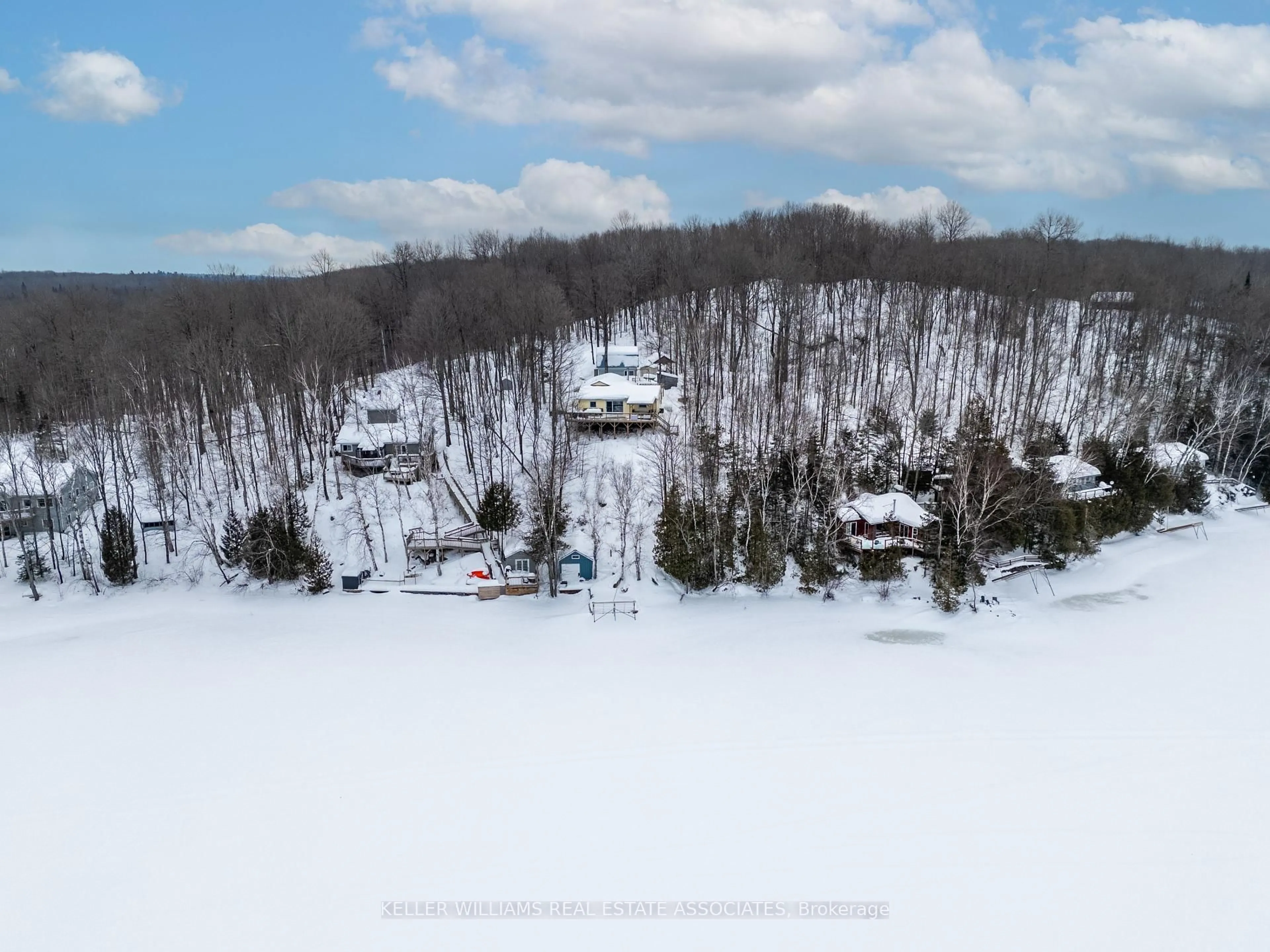 A pic from outside/outdoor area/front of a property/back of a property/a pic from drone, unknown for 398 Gilbert Bay Lane, Wollaston Ontario K0L 1P0