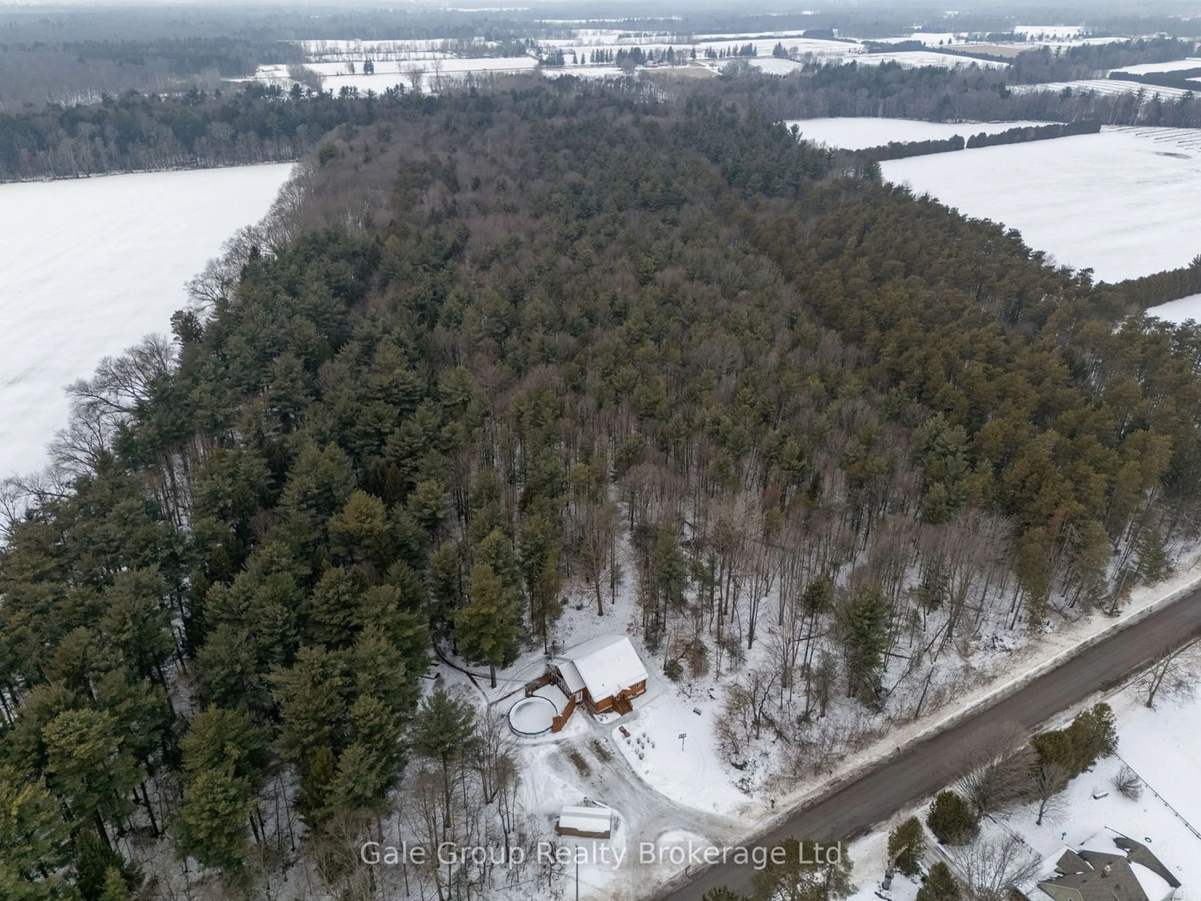 A pic from outside/outdoor area/front of a property/back of a property/a pic from drone, forest/trees view for 1293 NORTH Rd, Norfolk Ontario N0E 1G0