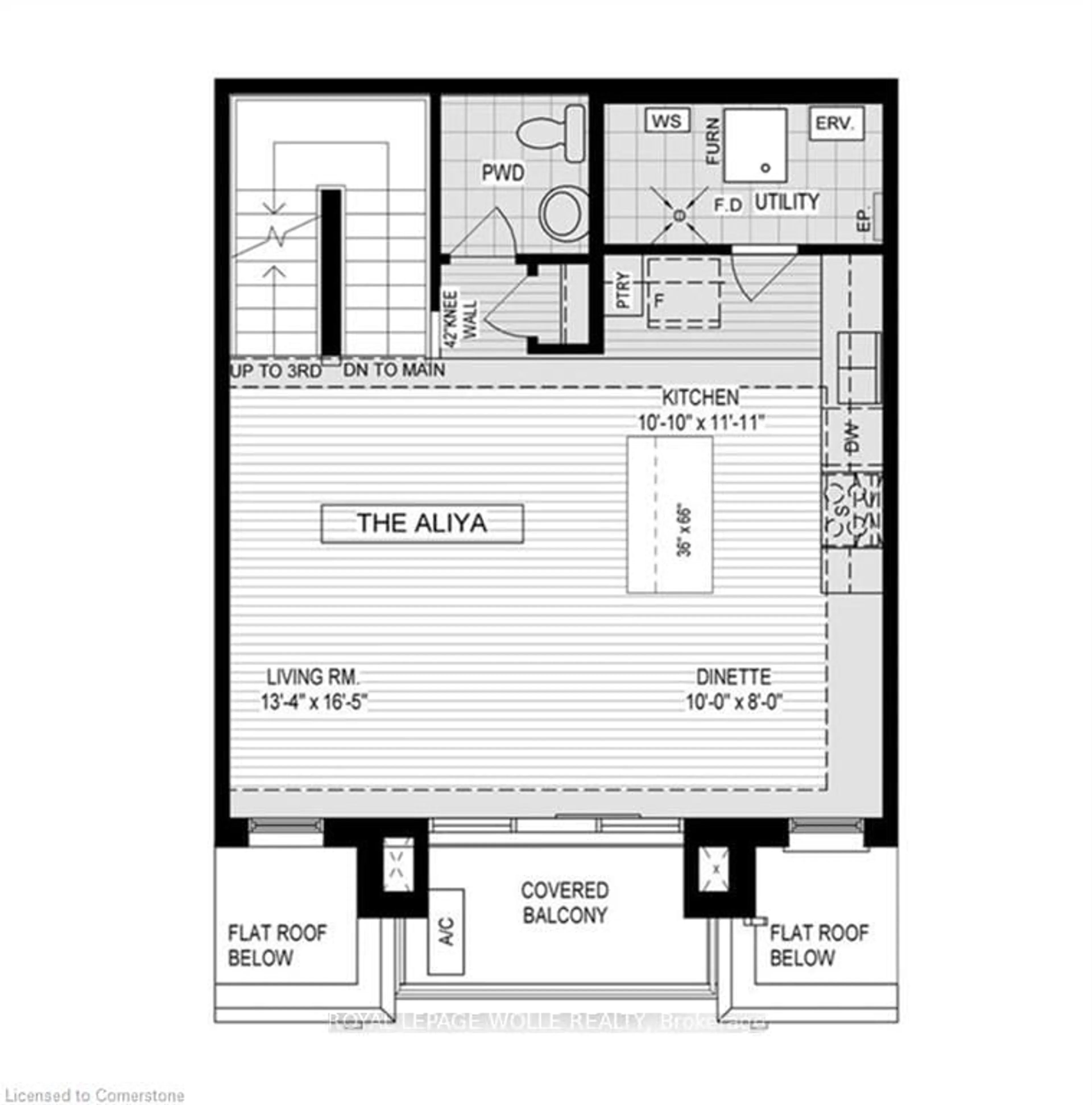 Floor plan for 525 Erinbrook Dr #C063, Kitchener Ontario N2E 3M8