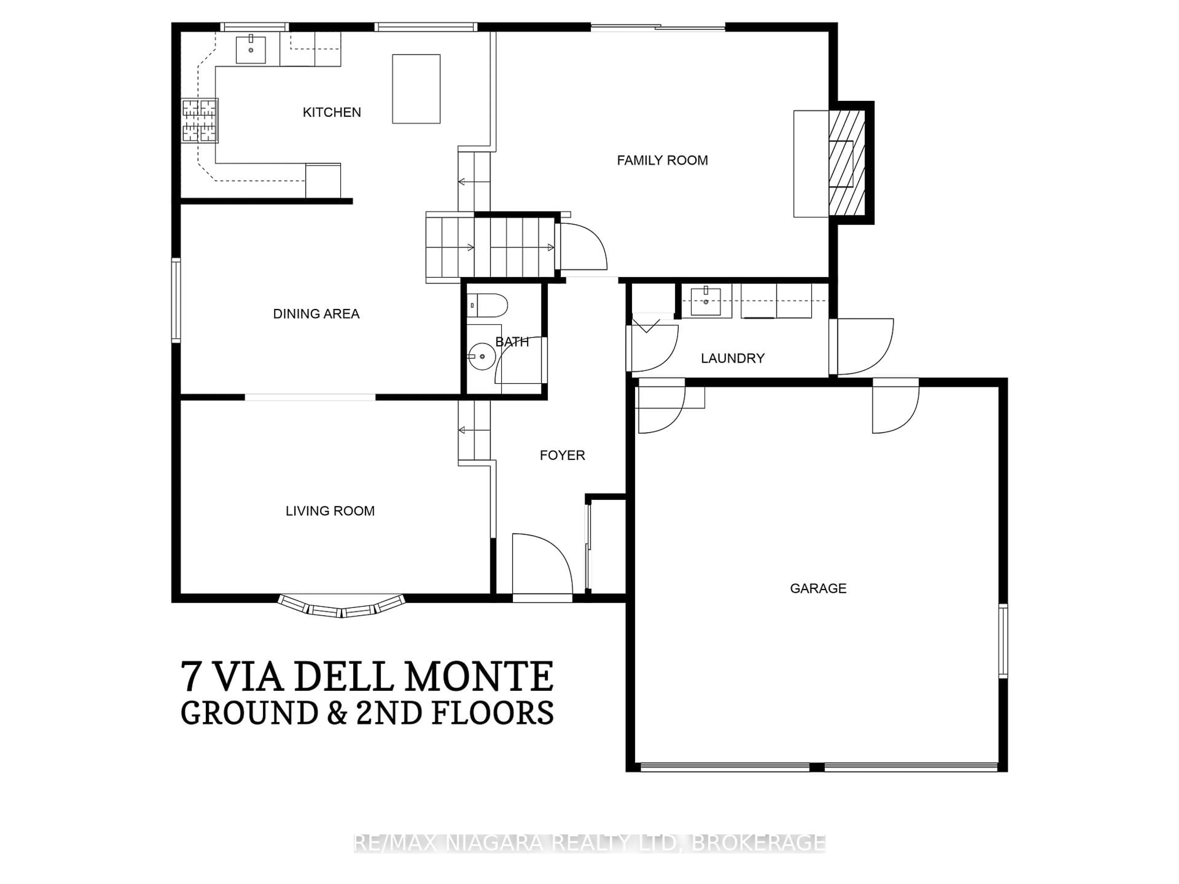 Floor plan for 7 Via Dell Monte, St. Catharines Ontario L2T 3X9