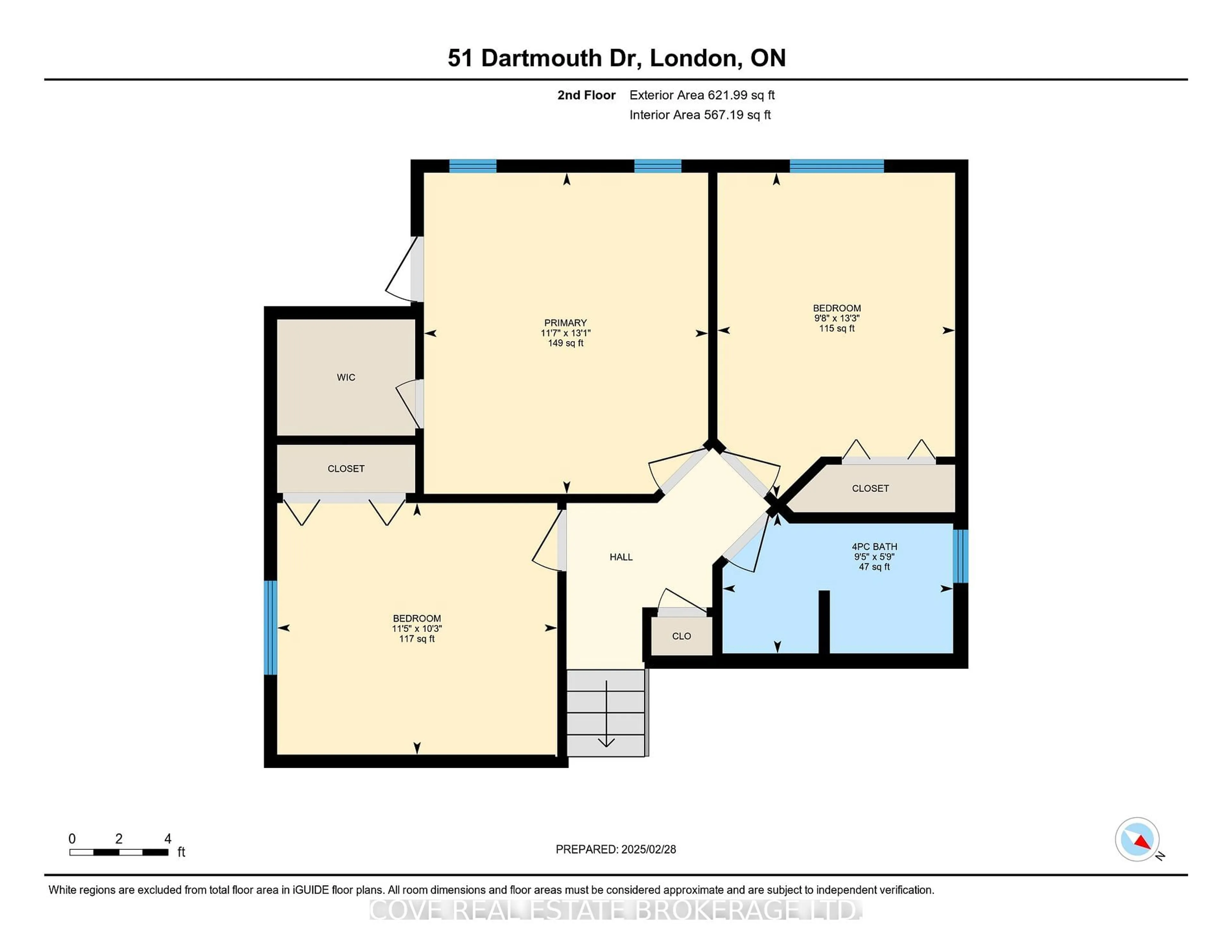 Floor plan for 51 Dartmouth Dr, London Ontario N5V 4T8