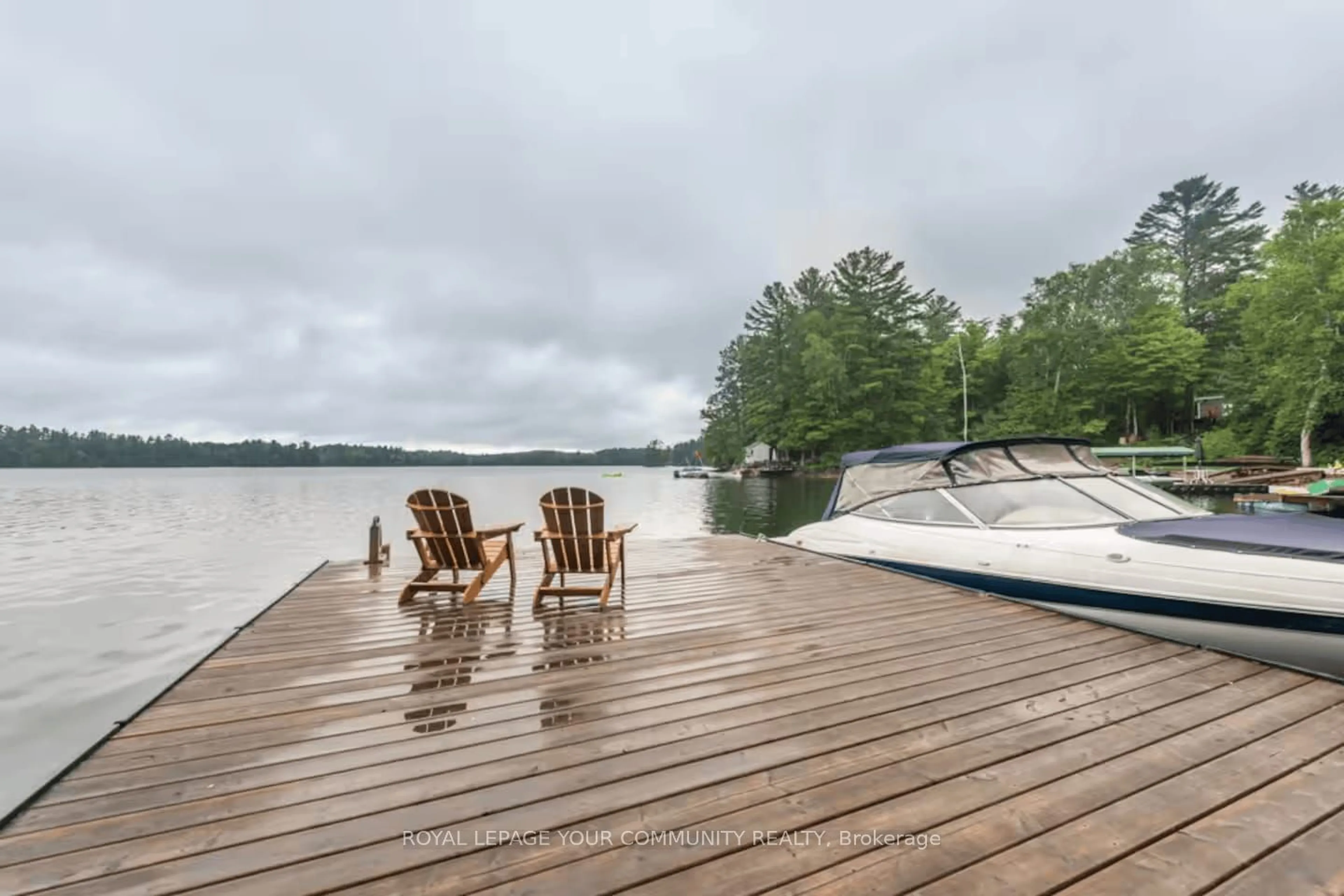 Patio, water/lake/river/ocean view for 2085 Crystal Lake Rd, Galway-Cavendish and Harvey Ontario K0M 2A0