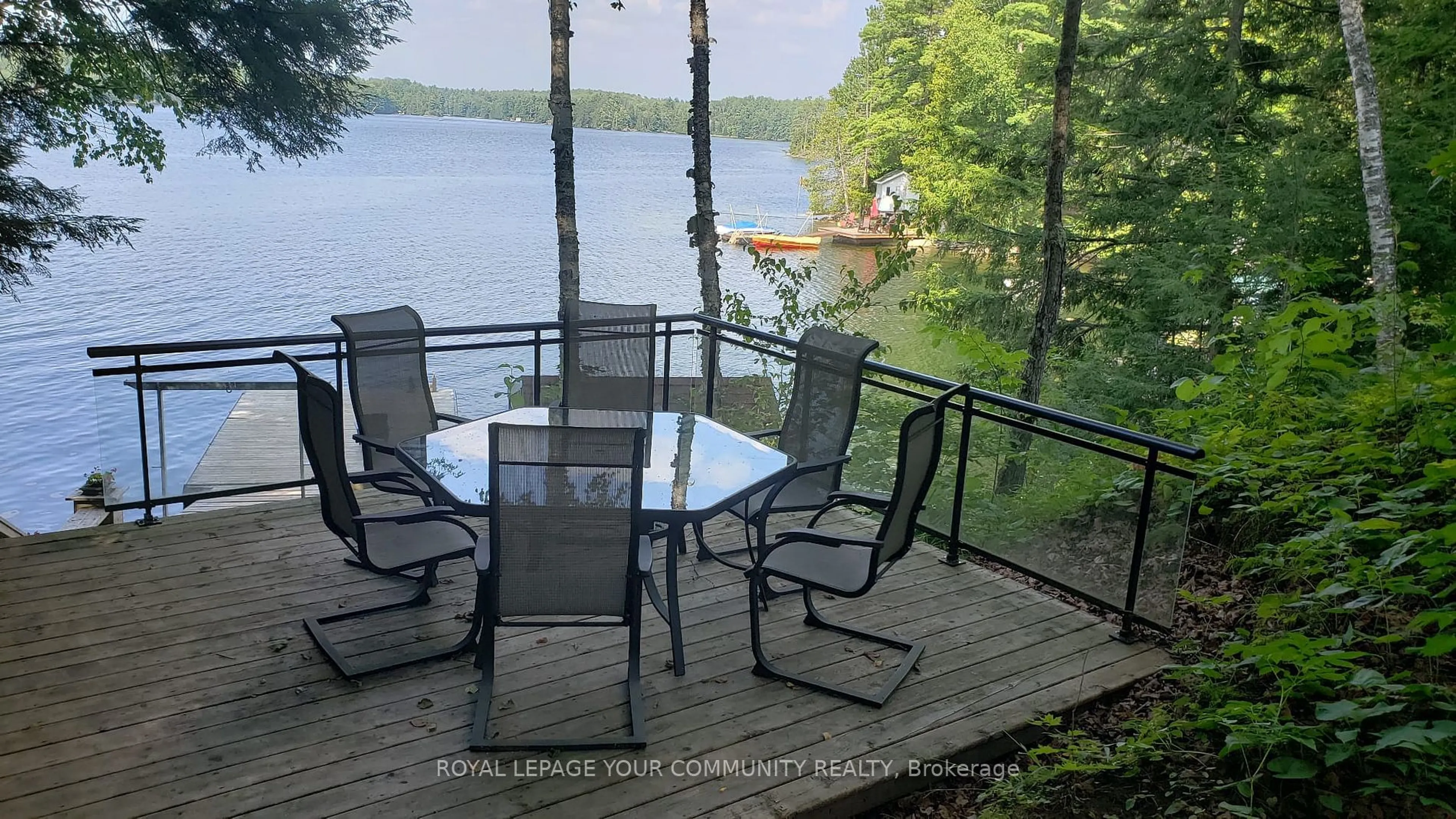 Patio, water/lake/river/ocean view for 2085 Crystal Lake Rd, Galway-Cavendish and Harvey Ontario K0M 2A0